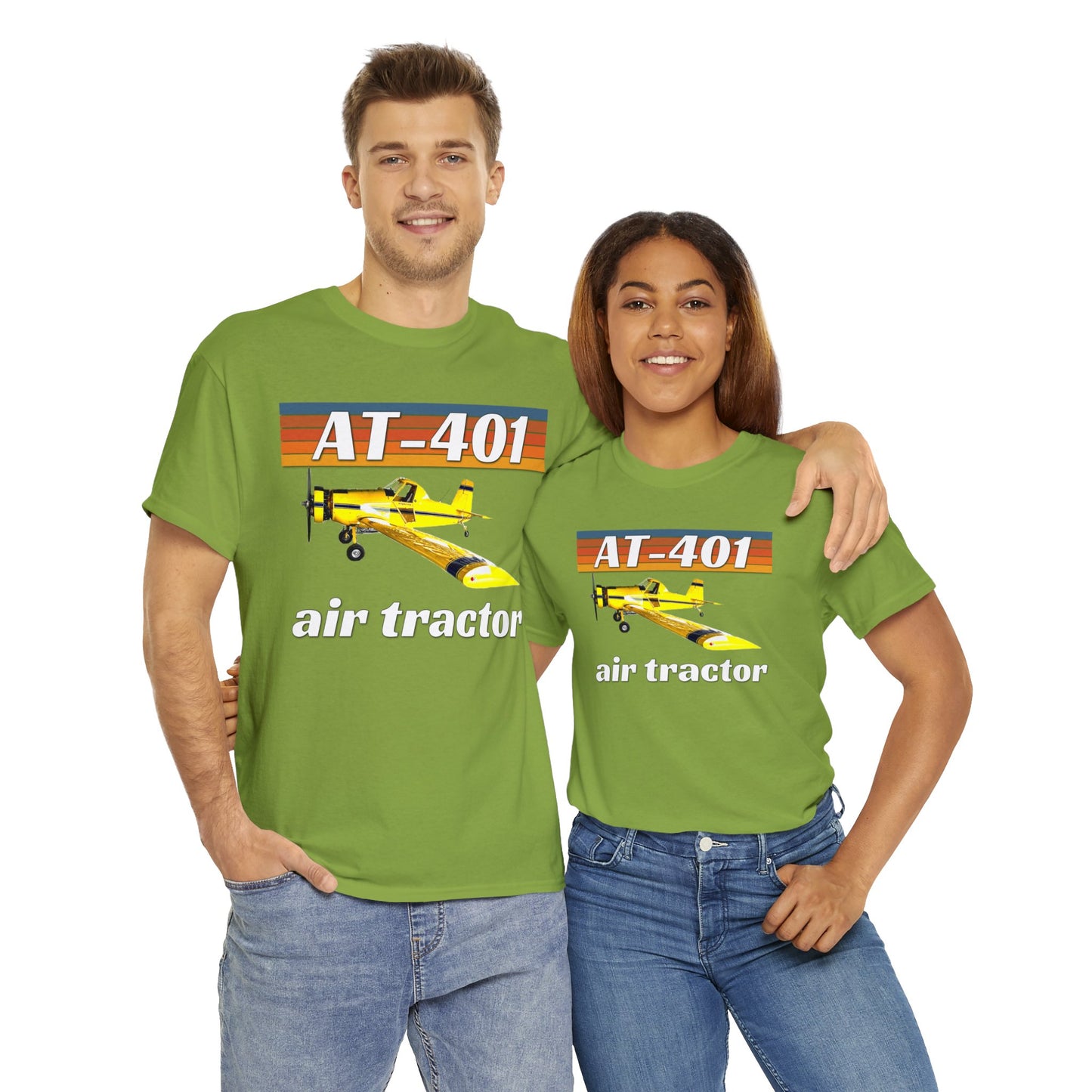 AT 401 Crop Duster Plane, Air Tractor Airplane, Farming Airplane Heavy Cotton Tee