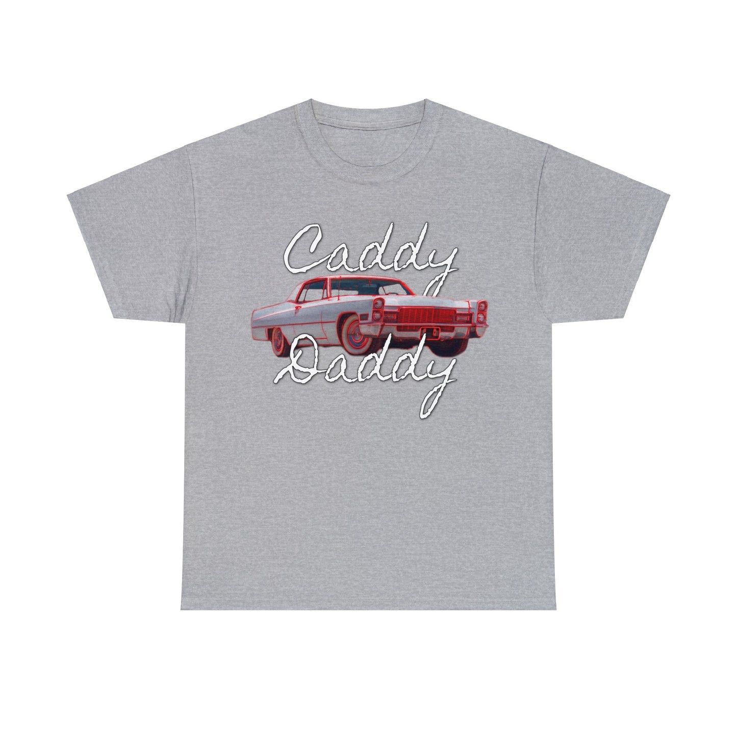 Cadillac, Vintage Car, Caddy Daddy, Retro DeVille Heavy Cotton Tee