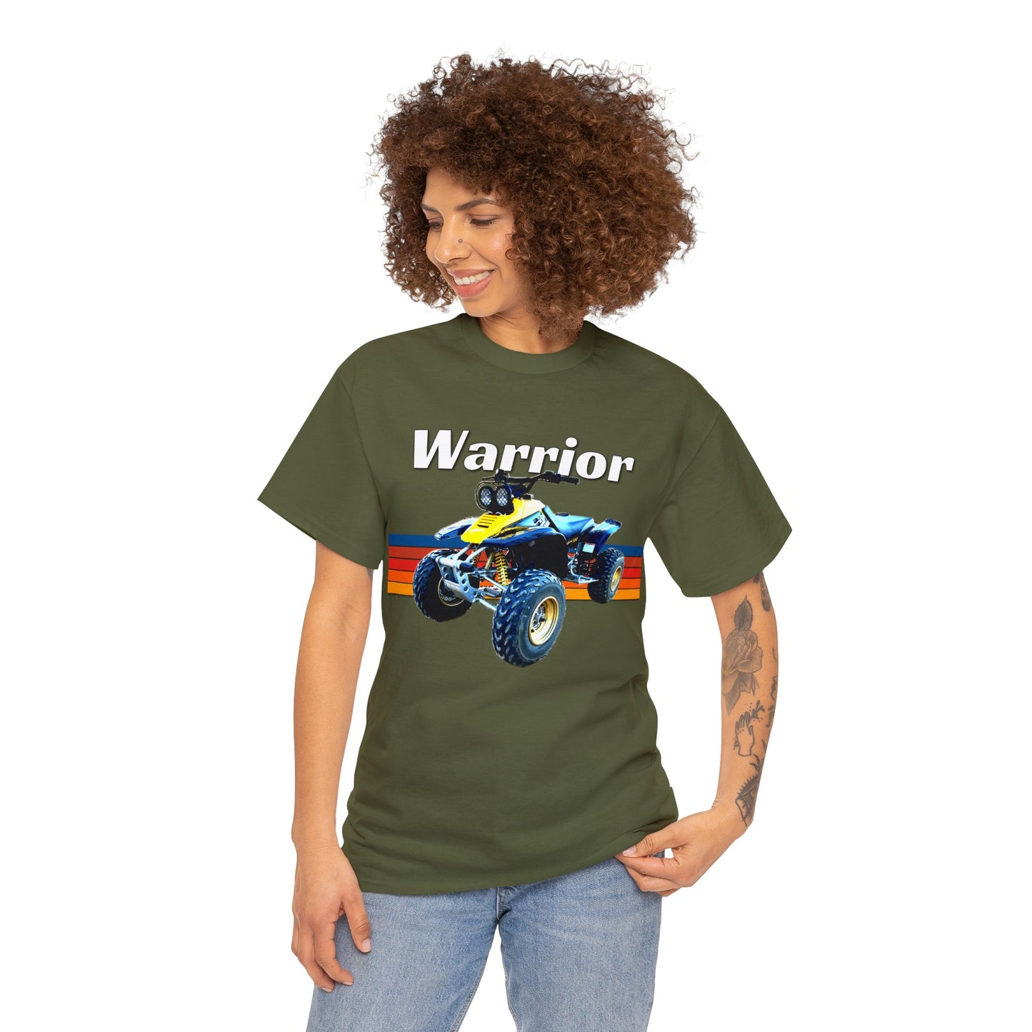 Warrior Quad Bike ATC ATV 4 wheeler Off Road Heavy Cotton Tee