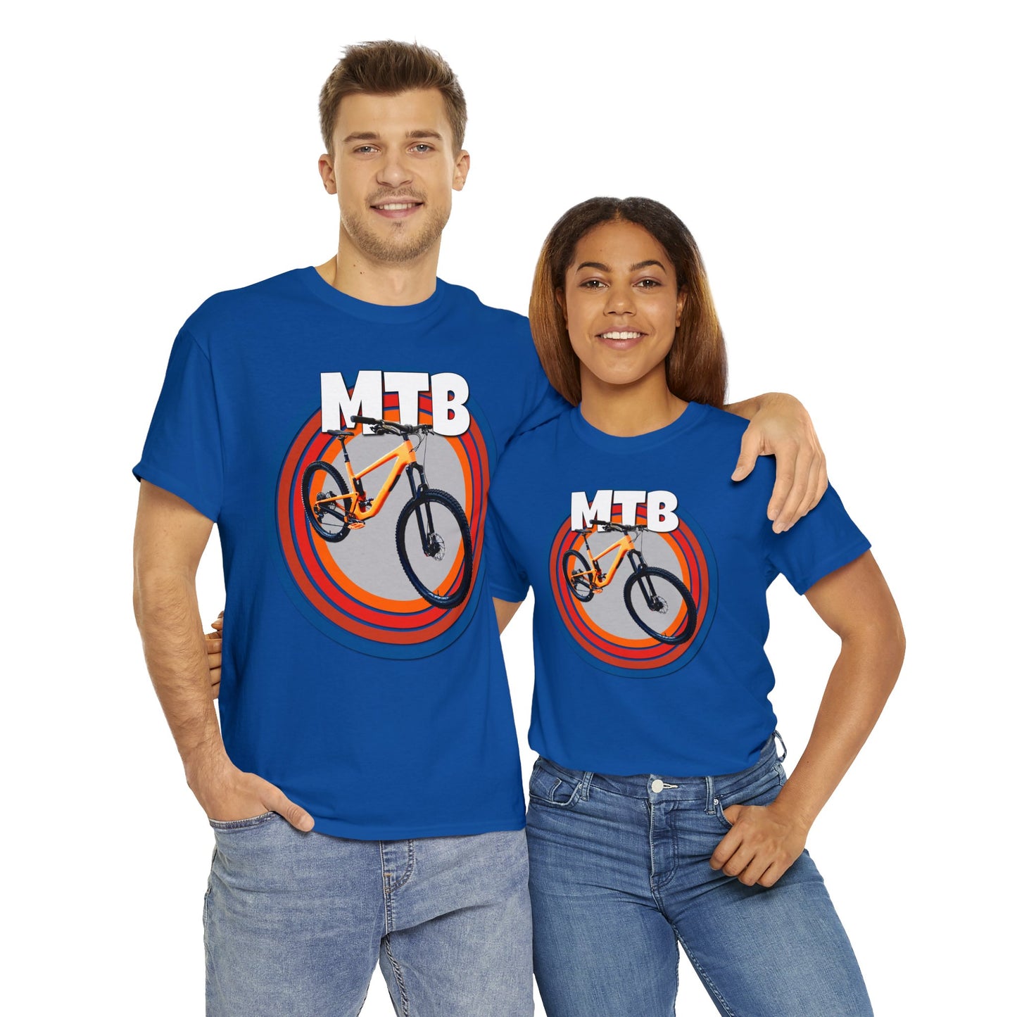 Mountain Bike, Mountain Biker, Full Suspension Mountain Bike, MTB Heavy Cotton Tee