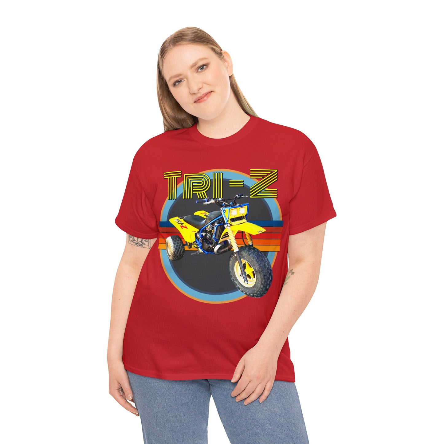 Tri Z Vintage Three Wheeler 3 Wheeler ATC ATV Heavy Cotton Tee