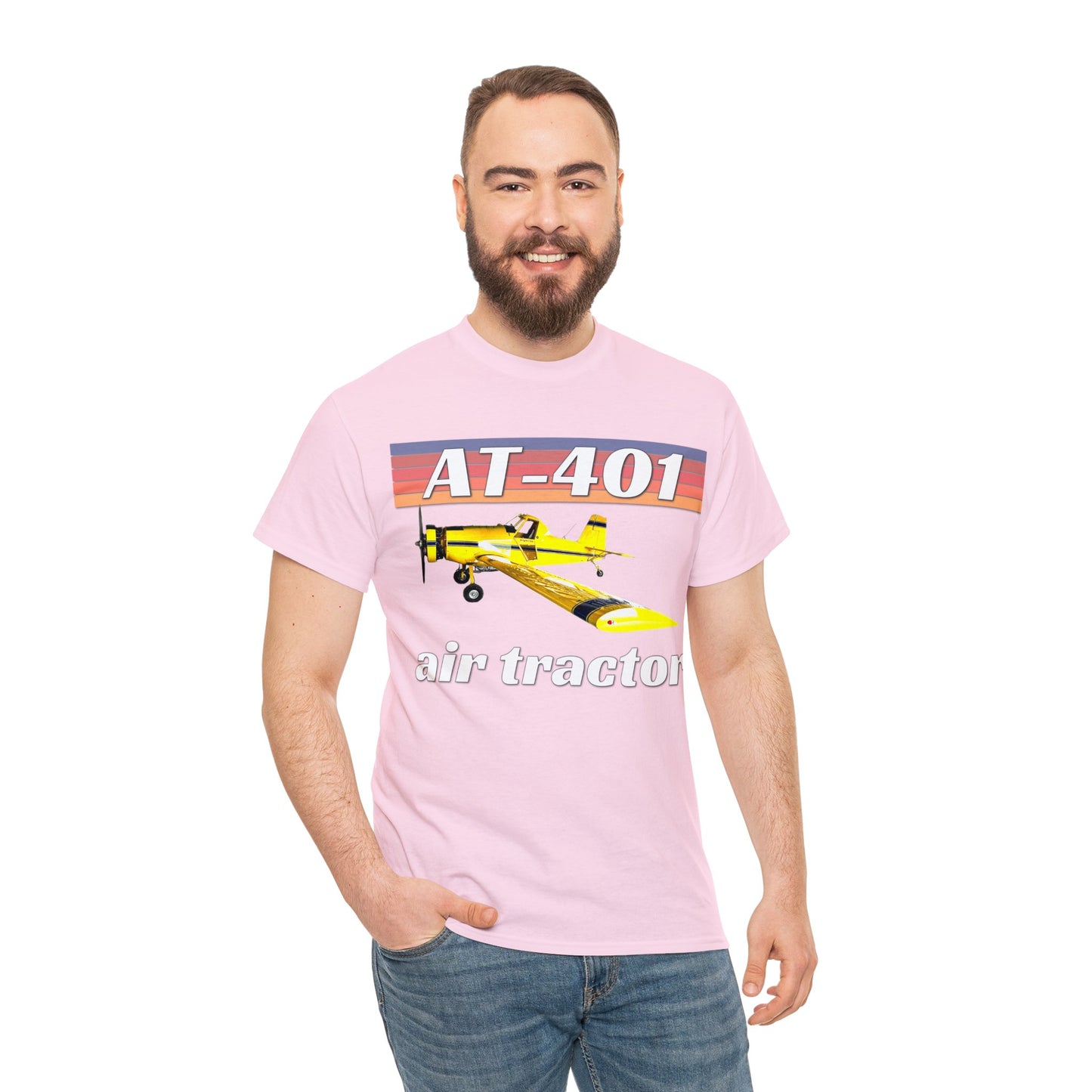 AT 401 Crop Duster Plane, Air Tractor Airplane, Farming Airplane Heavy Cotton Tee