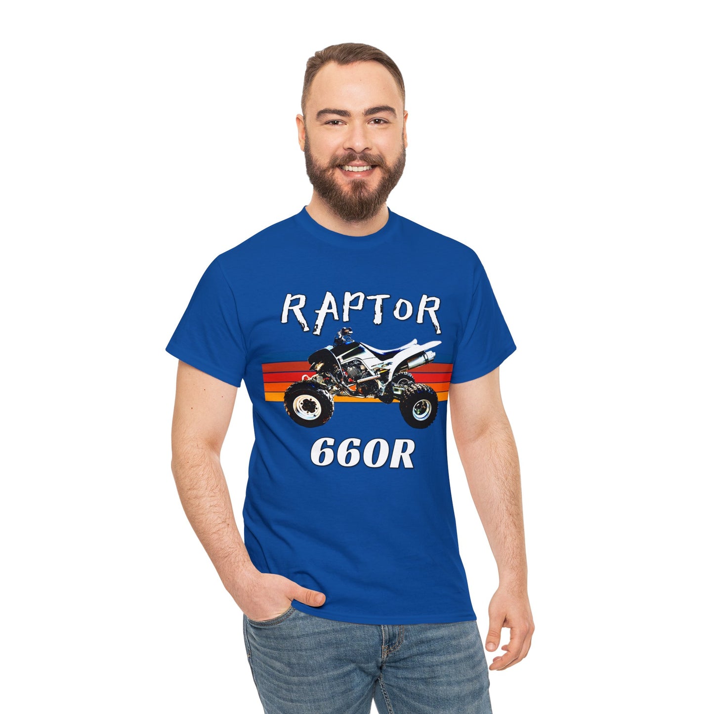 Raptor 660R Quad Bike ATC ATV 4 wheeler Off Road Heavy Cotton Tee