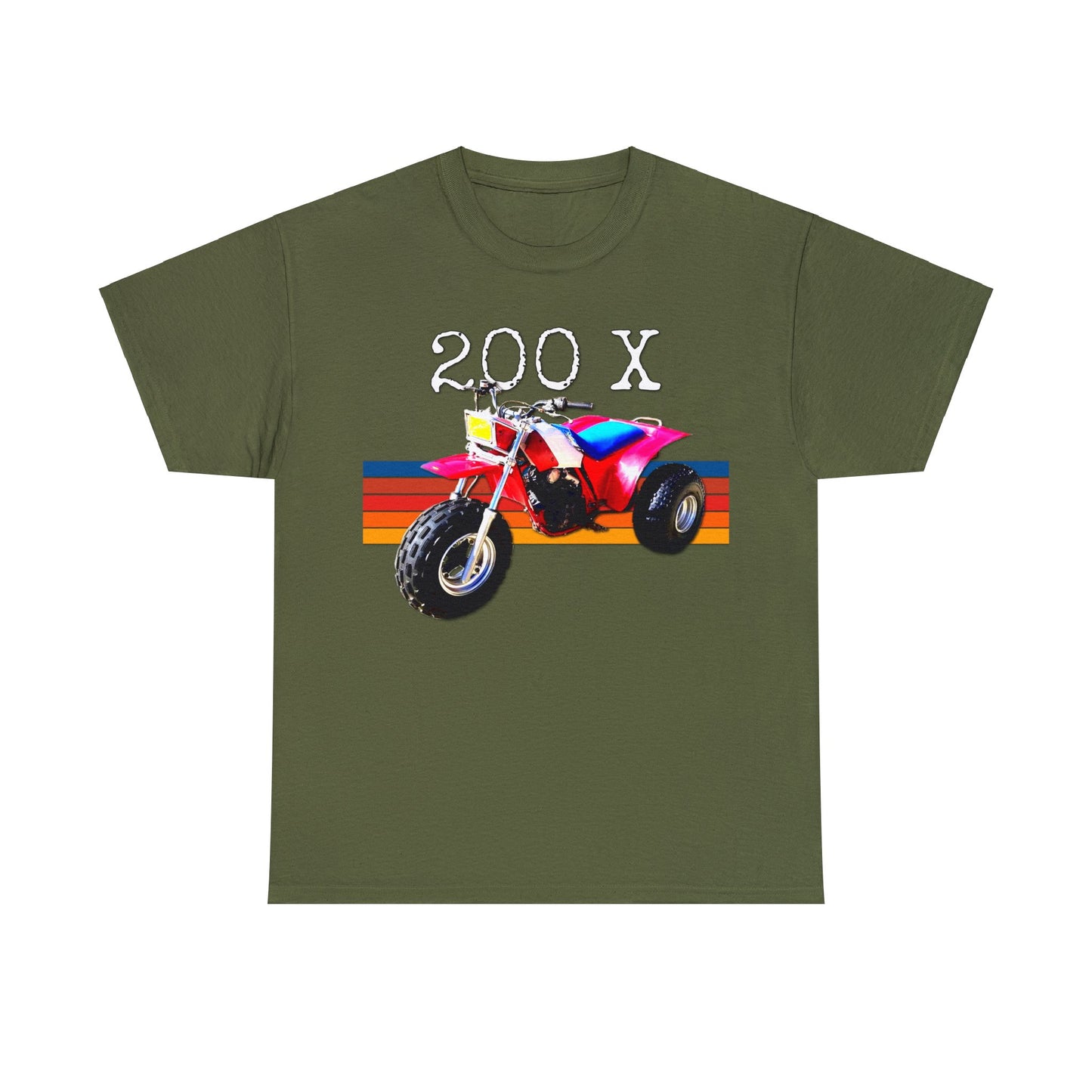 1985 Vintage Retro Three Wheeler ATV ATC 200x Heavy Cotton Tee