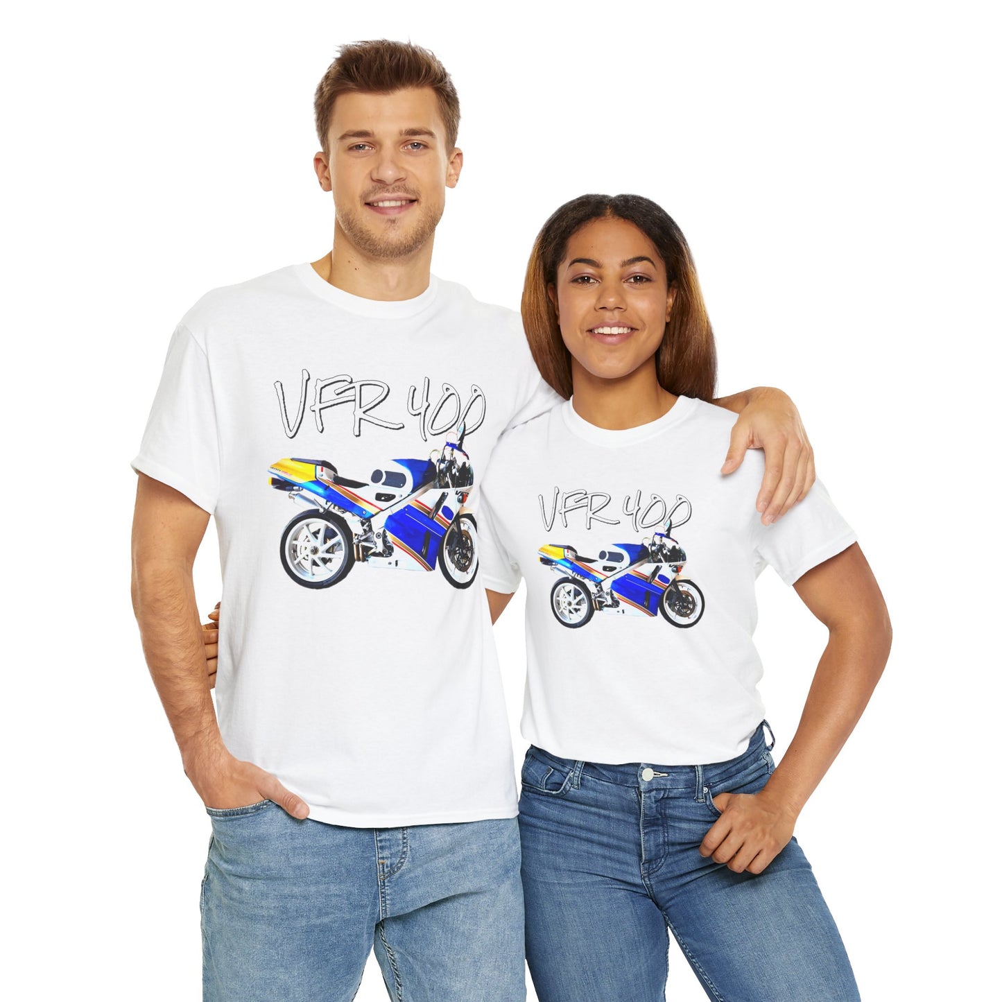 VFR 400 Motorcycle, Street Bike, Street Motorcycle, Sport Bike Heavy Cotton Tee