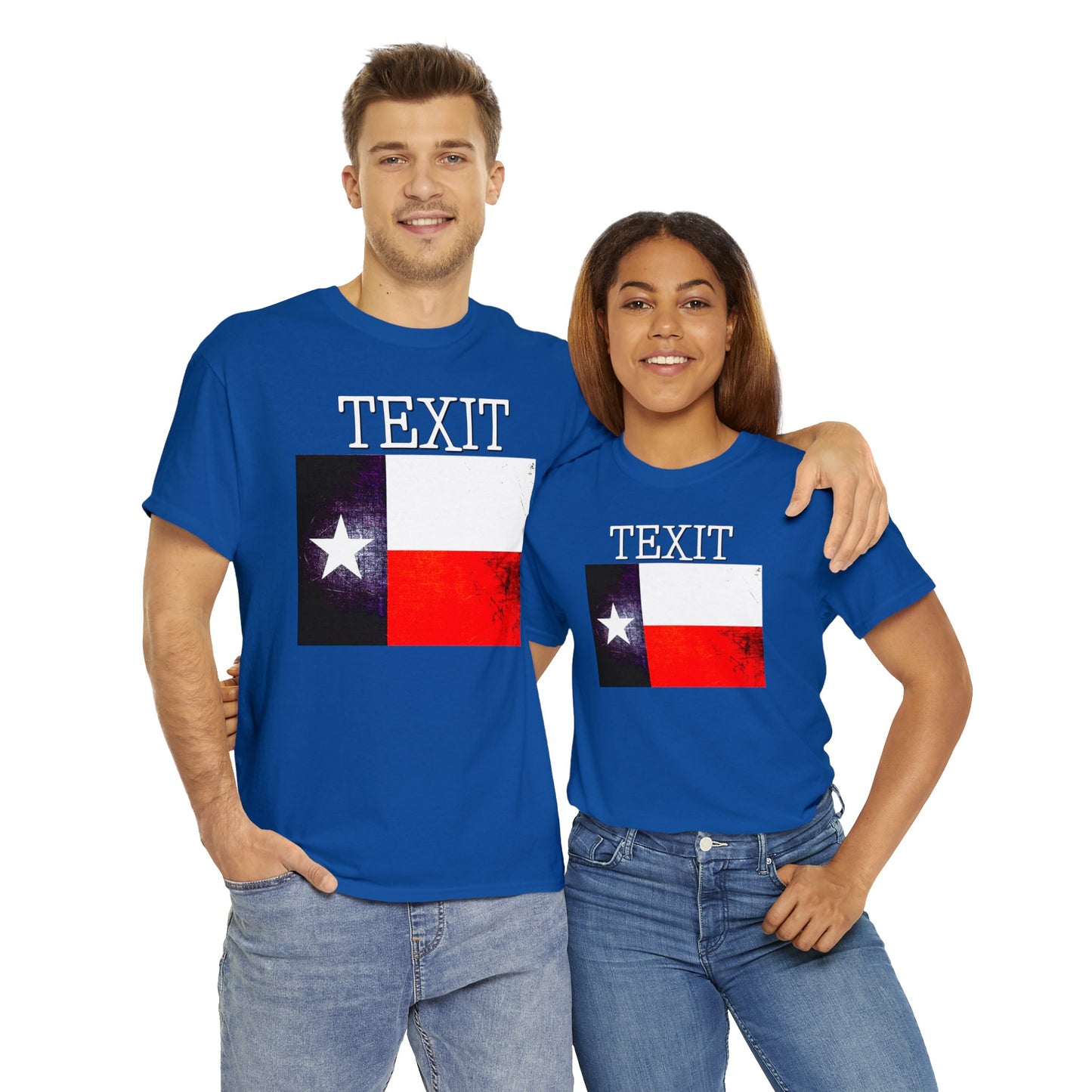 Texit Texas Flag Texas Independence Heavy Cotton Tee