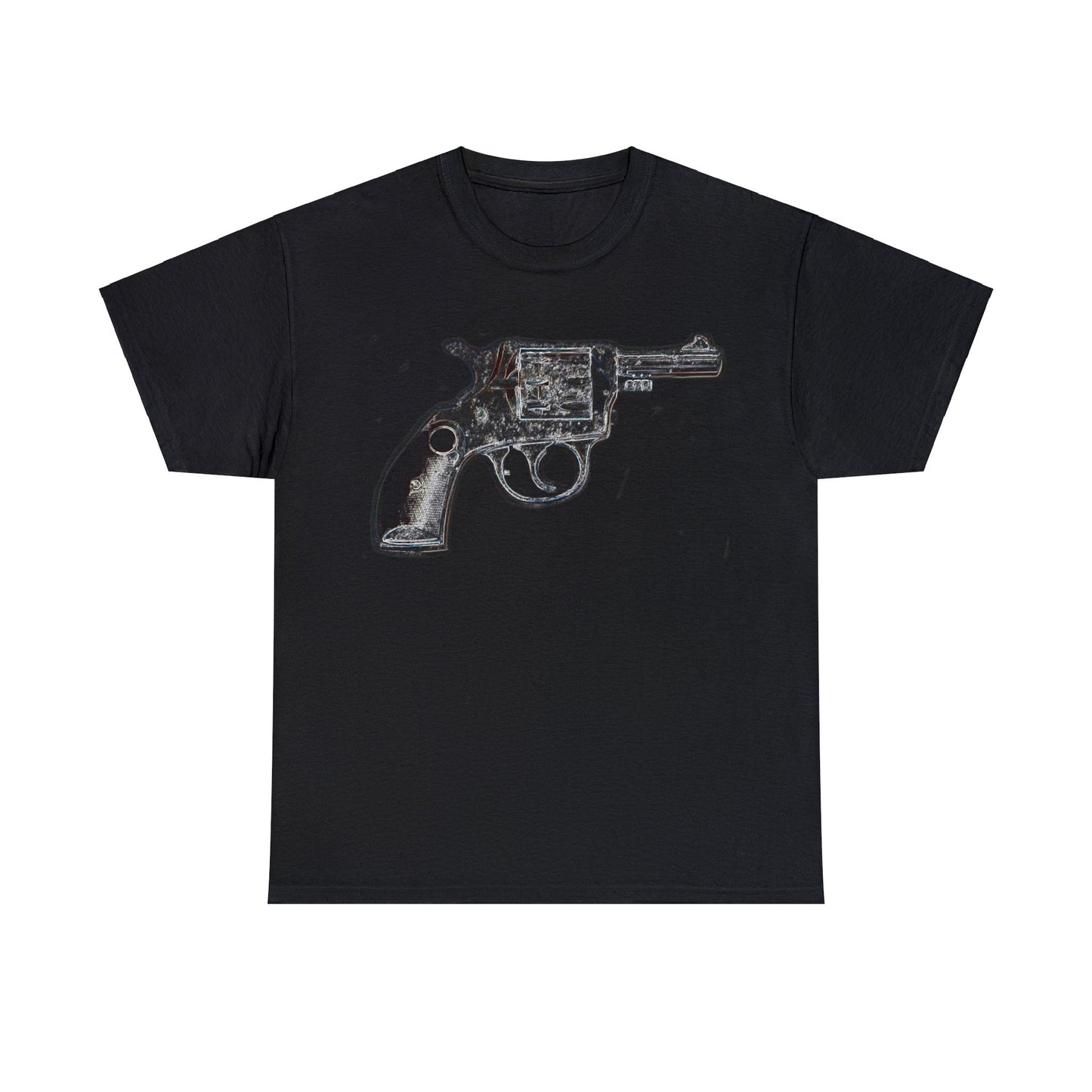 Vintage Pistol Revolver 22 Caliber Heavy Cotton Tee