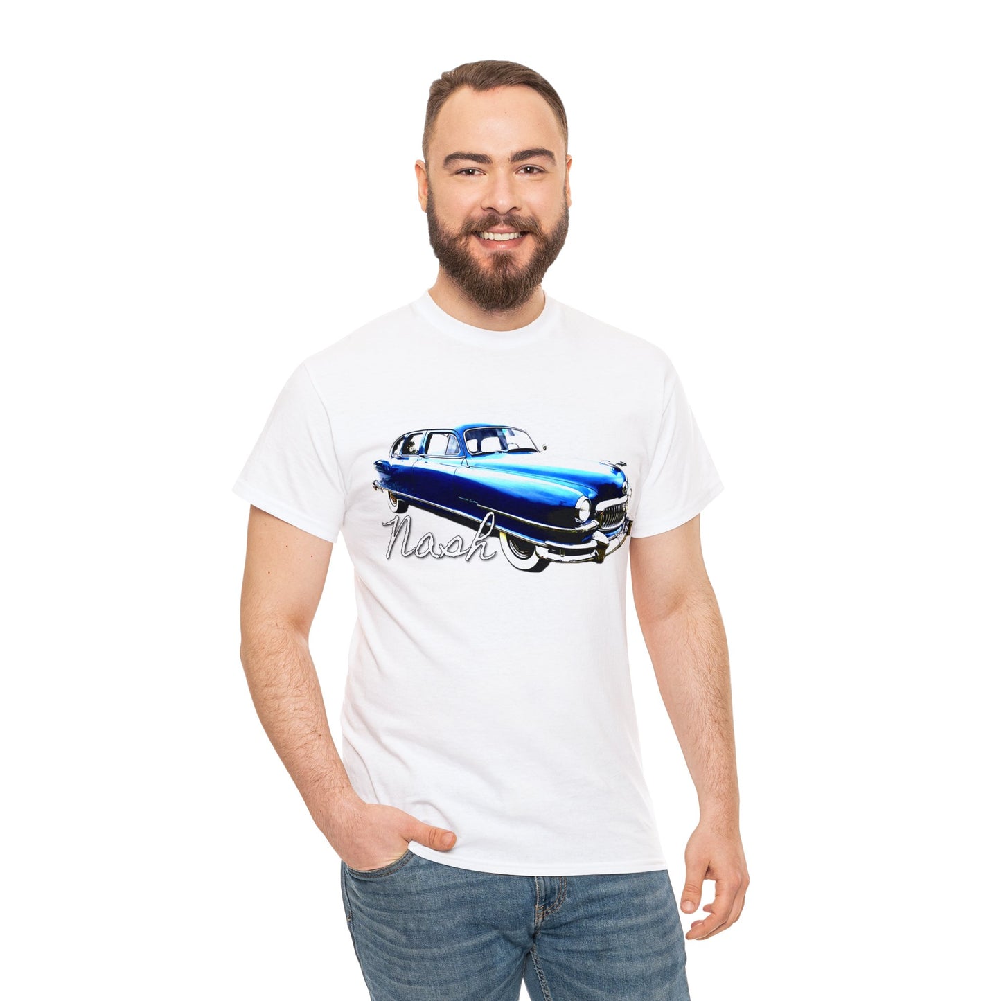 Nash Car, Vintage Car, Retro American Car, Mercury Heavy Cotton Tee