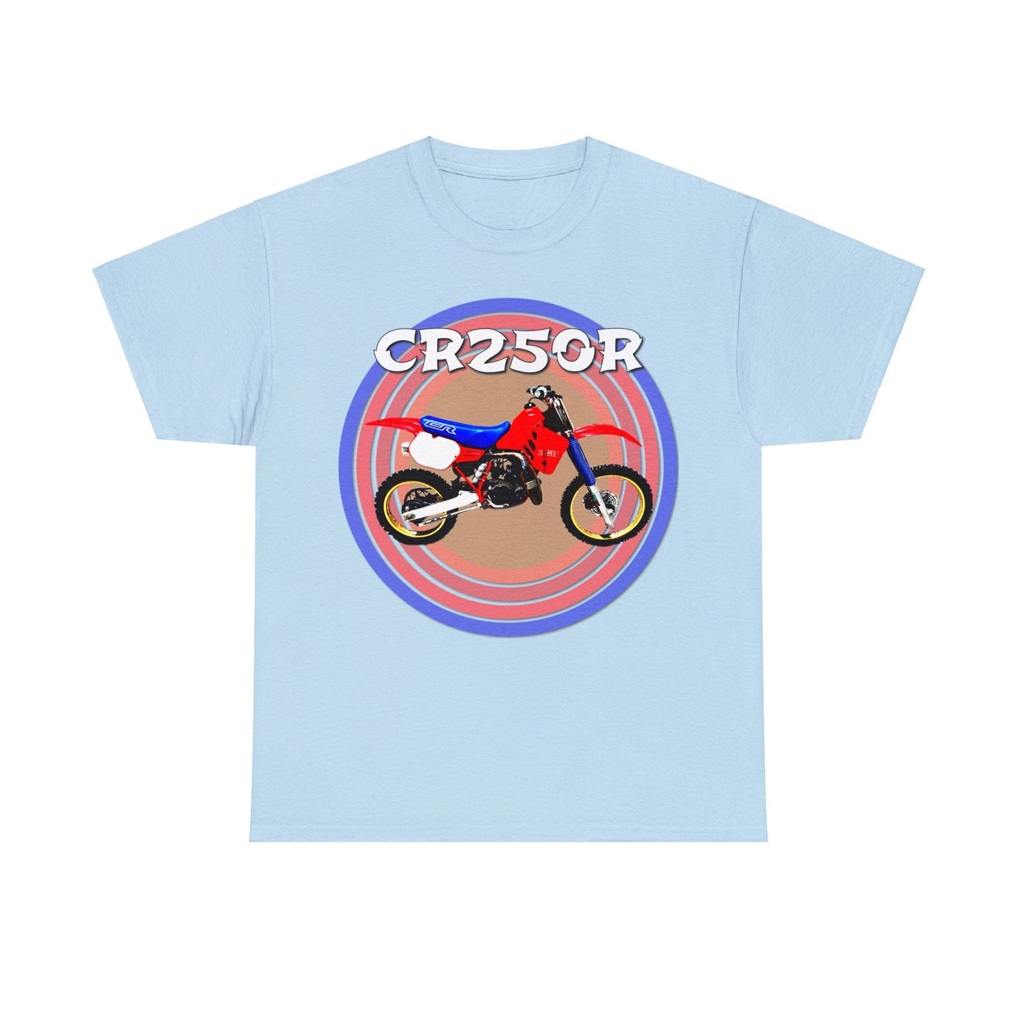 CR 250 R Vintage Retro Motorcross Motocross Motorcycle Dirt Bike Heavy Cotton Tee