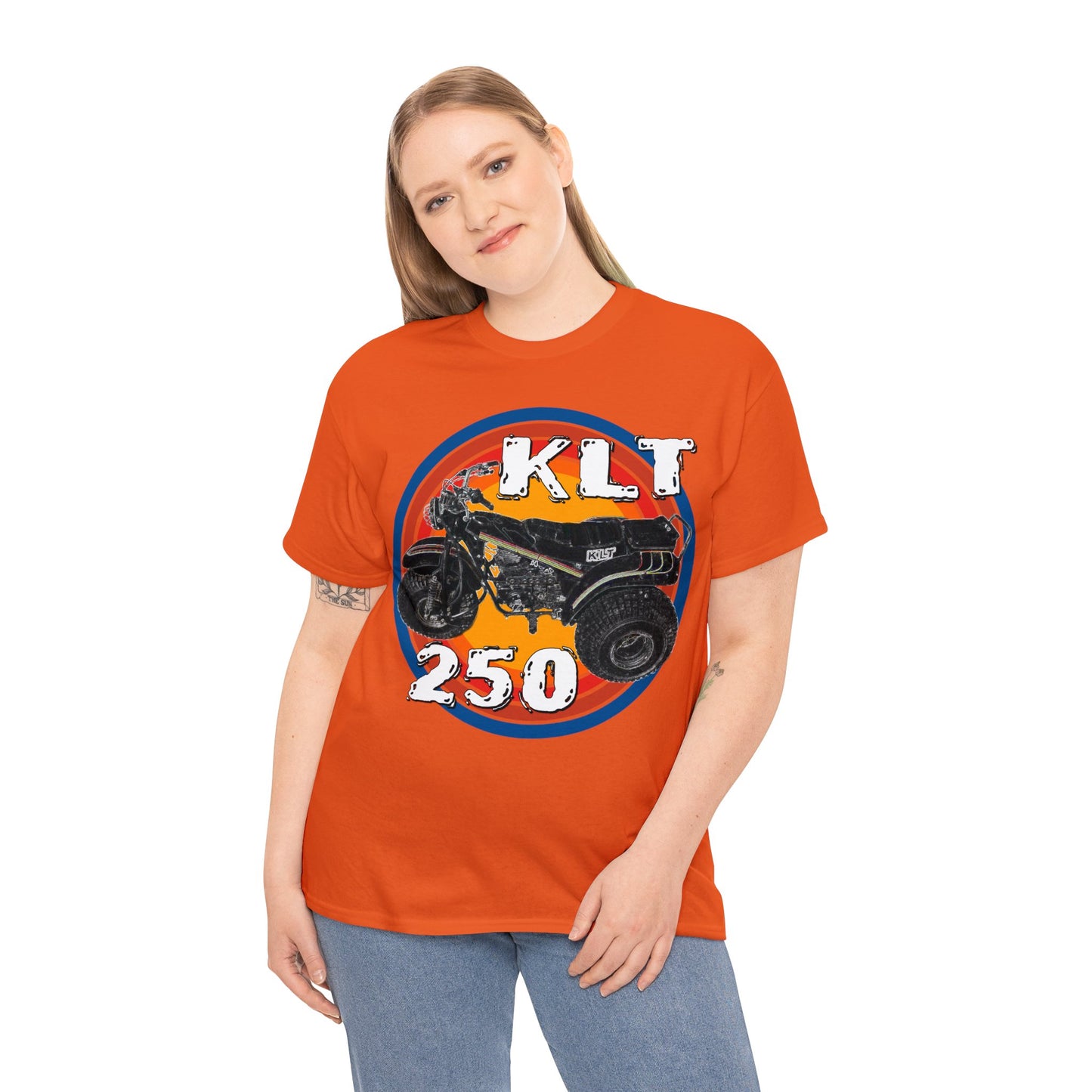 Vintage 1982 KLT 250 A Retro Three Wheeler ATV ATC Heavy Cotton Tee