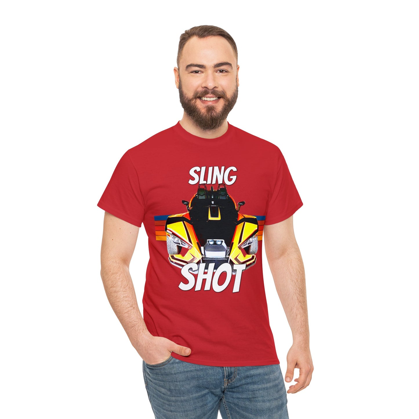 Sling Shot Three Wheel Vehicle, Slingshot Convertible Car Heavy Cotton Tee