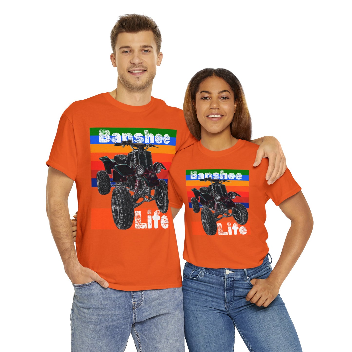 Banshee Quad ATV, Banshee Four Wheeler, Quad Bike Heavy Cotton Tee