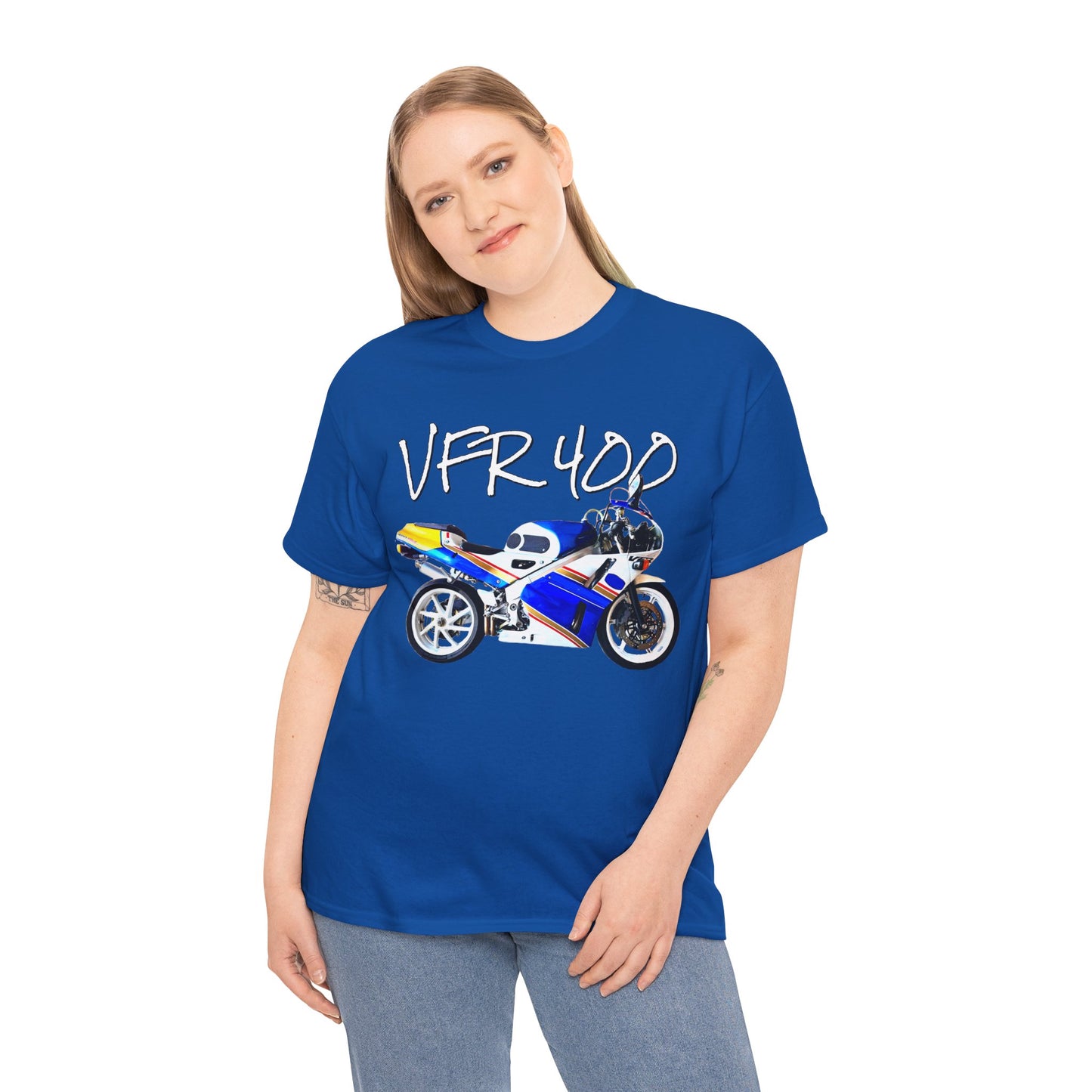 VFR 400 Motorcycle, Street Bike, Street Motorcycle, Sport Bike Heavy Cotton Tee