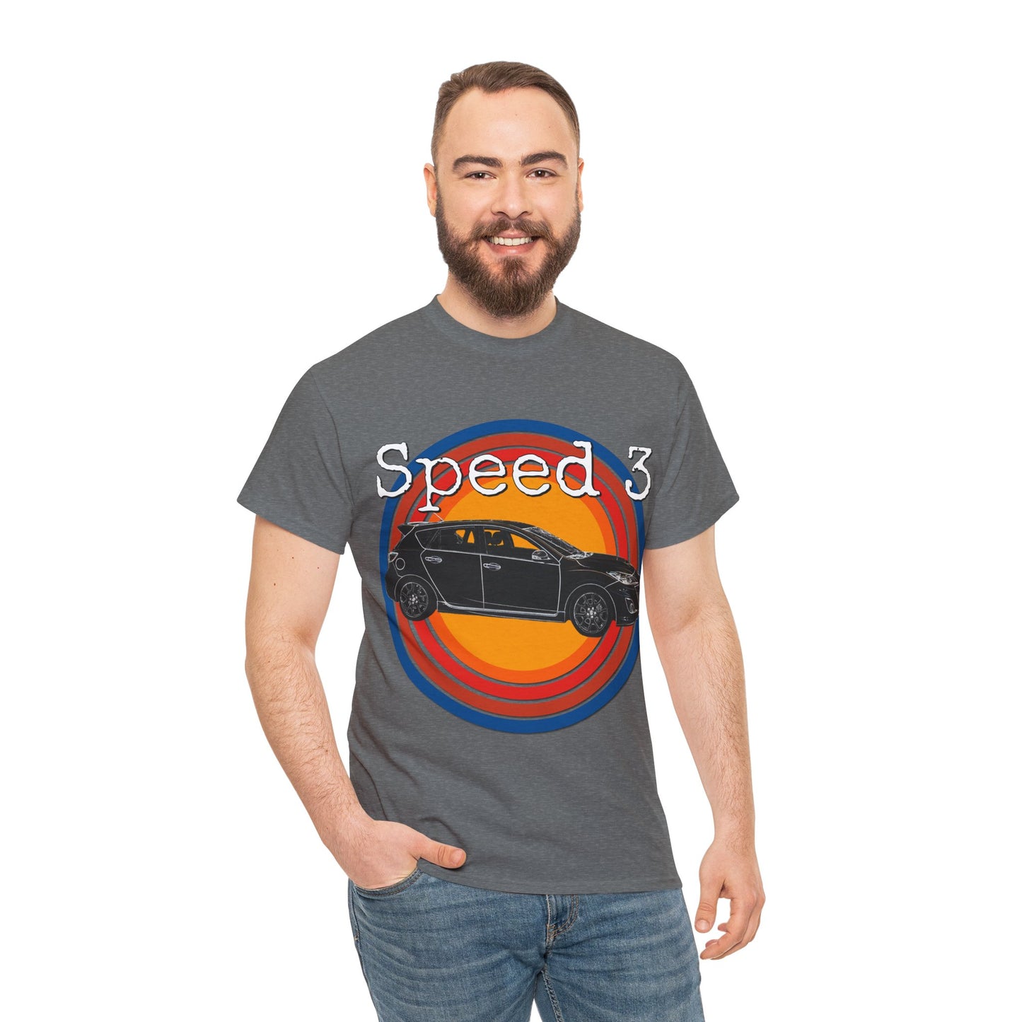 Speed 3 Hot Hatch Turbo Charged Car Subie Heavy Cotton Tee