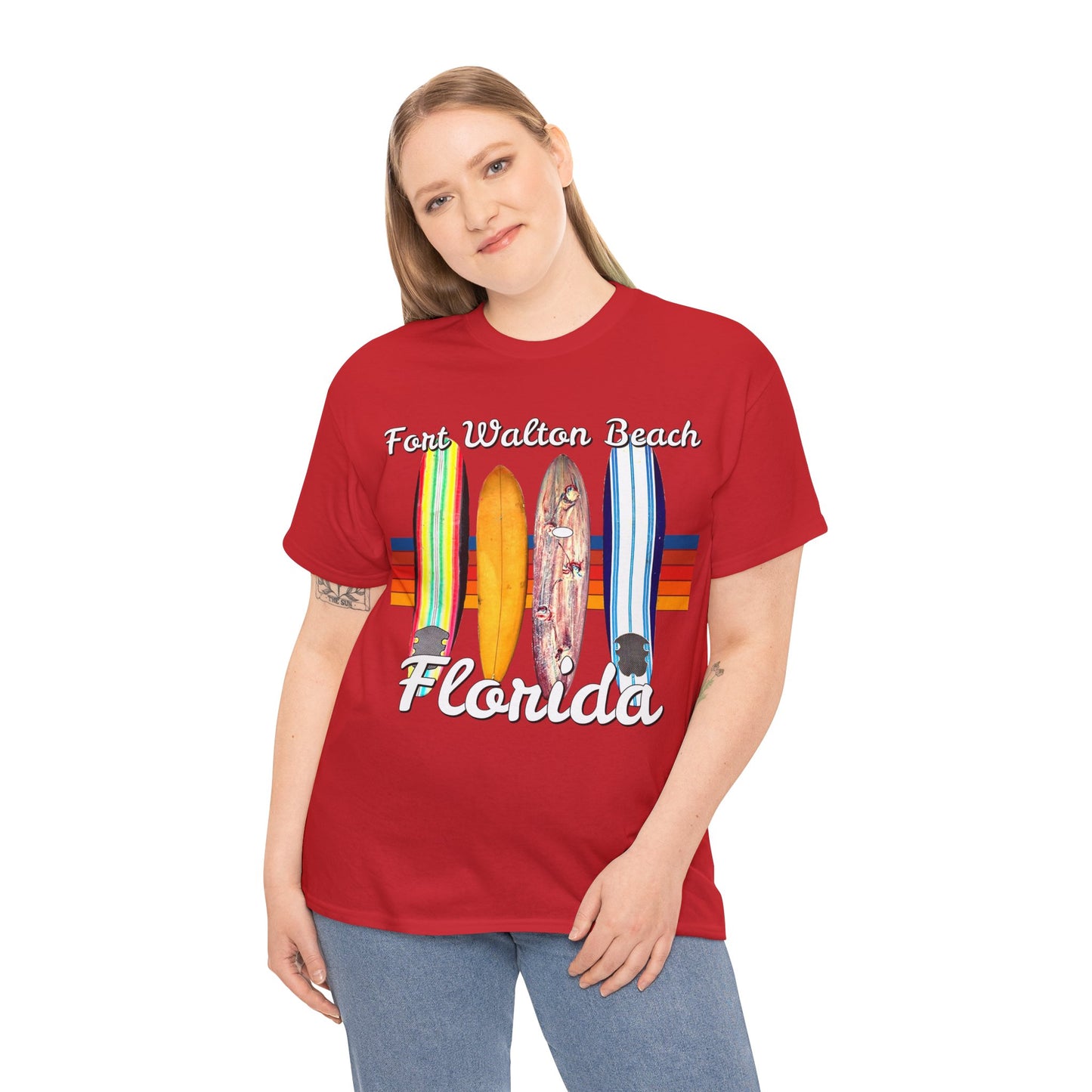 Fort Walton Beach, Vintage Ft Walton, Retro Fort Walton Heavy Cotton Tee