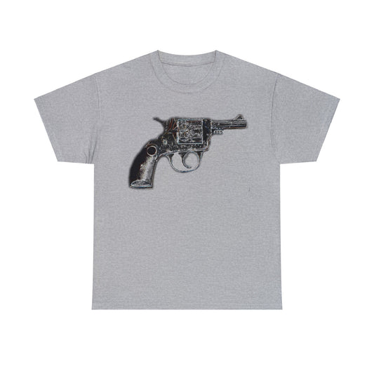 Vintage Pistol Revolver 22 Caliber Heavy Cotton Tee