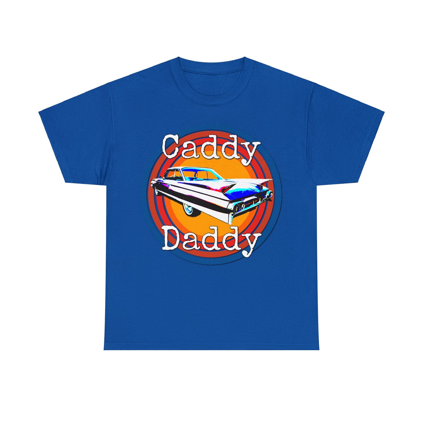 Cadillac, Vintage Car, Caddy Daddy, Retro DeVille Heavy Cotton Tee