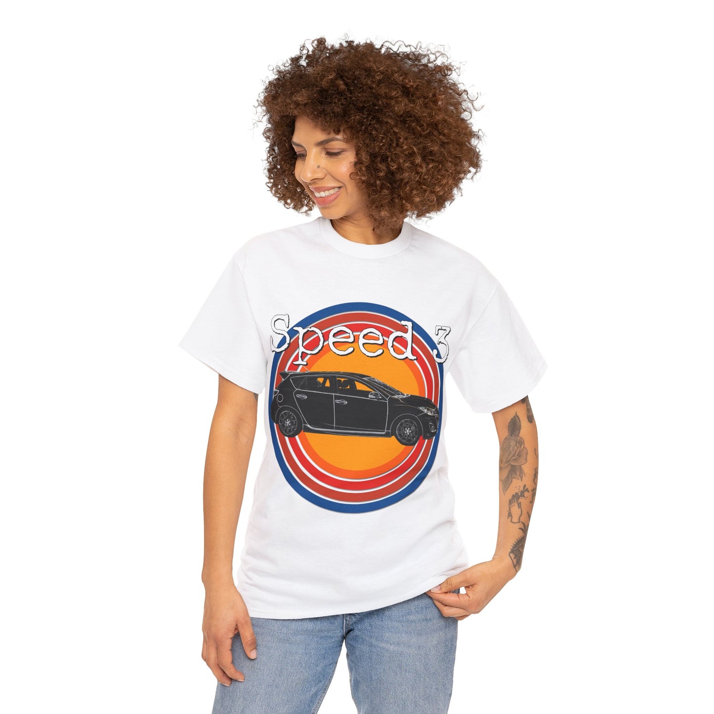 Speed 3 Hot Hatch Turbo Charged Car Subie Heavy Cotton Tee