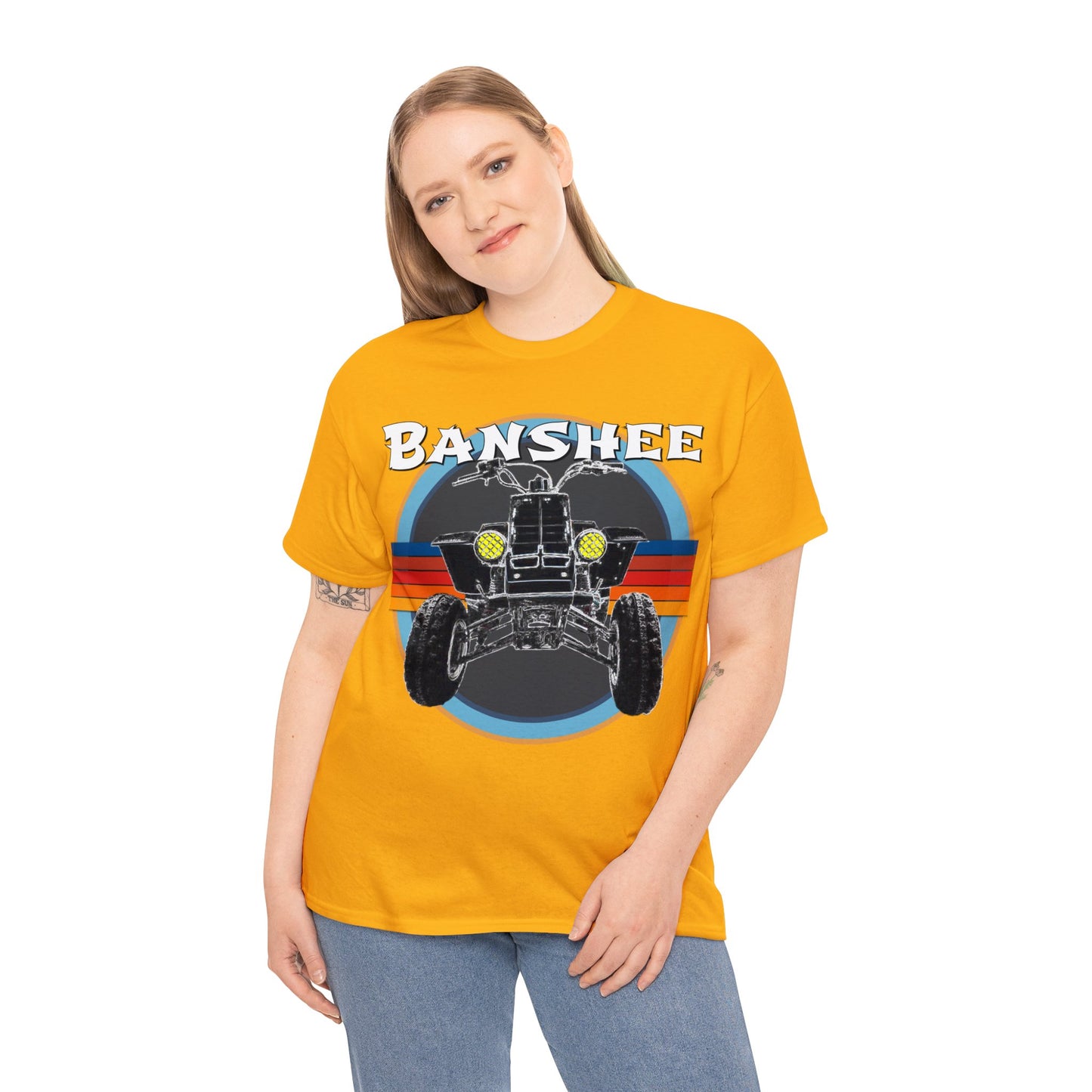 Banshee Quad ATV, Banshee Four Wheeler, Quad Bike Heavy Cotton Tee