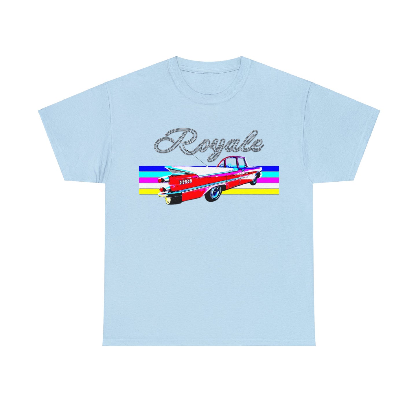 1959 Royale Vintage Car, Antique Automobile, American Made Heavy Cotton Tee