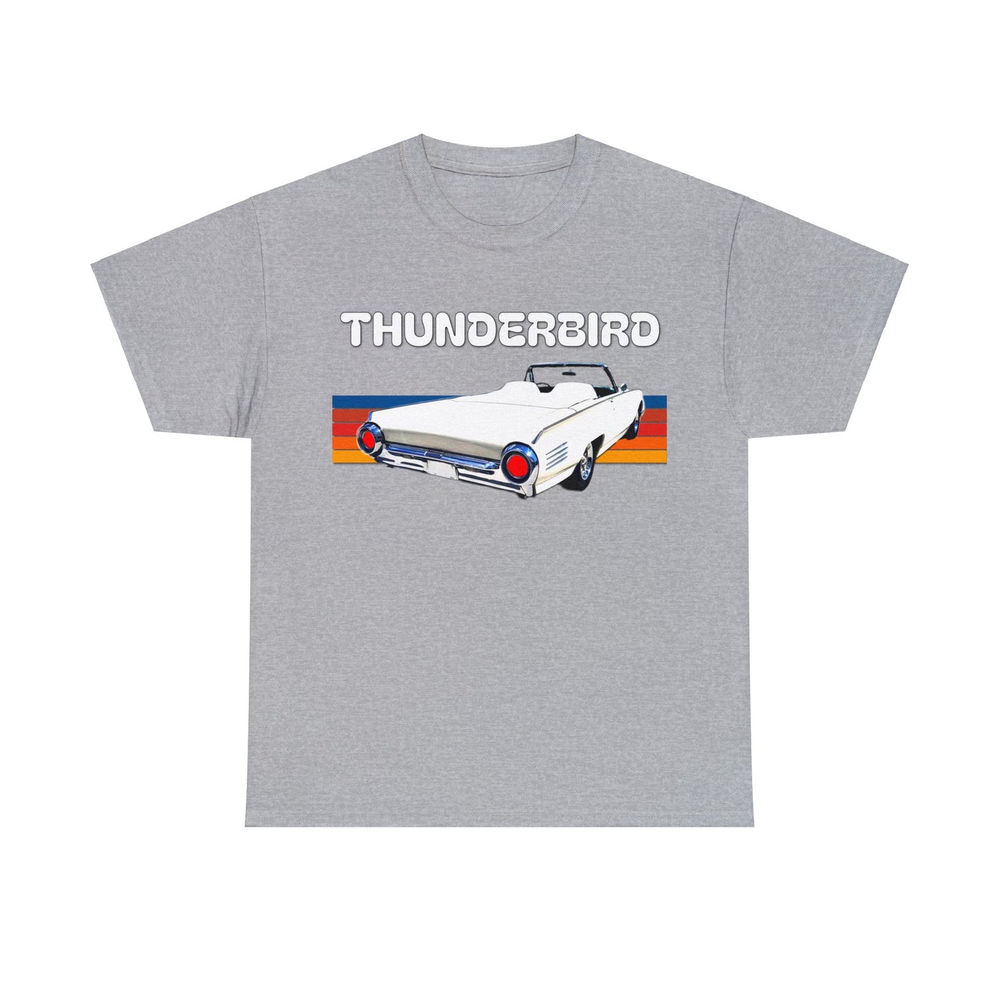 Thunderbird Vintage American Automobile, Antique American Car Heavy Cotton Tee