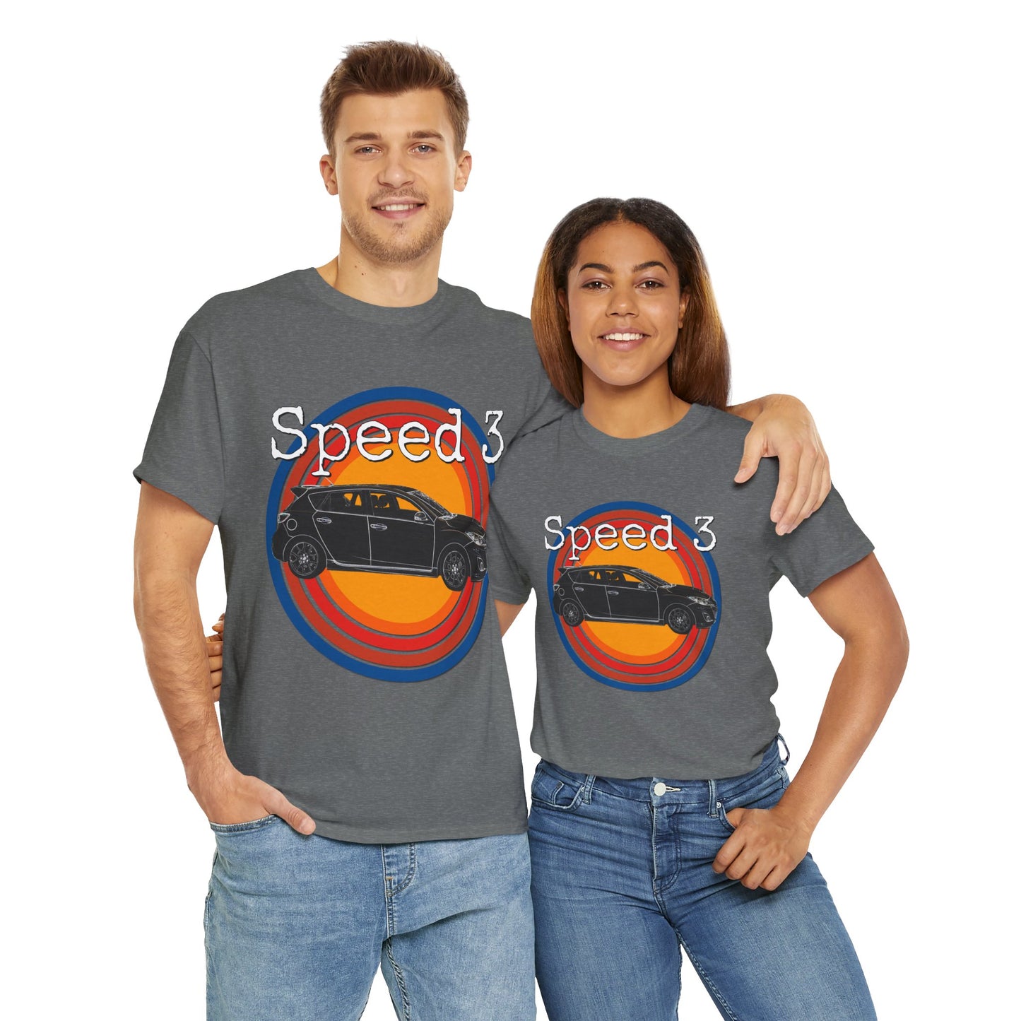 Speed 3 Hot Hatch Turbo Charged Car Subie Heavy Cotton Tee