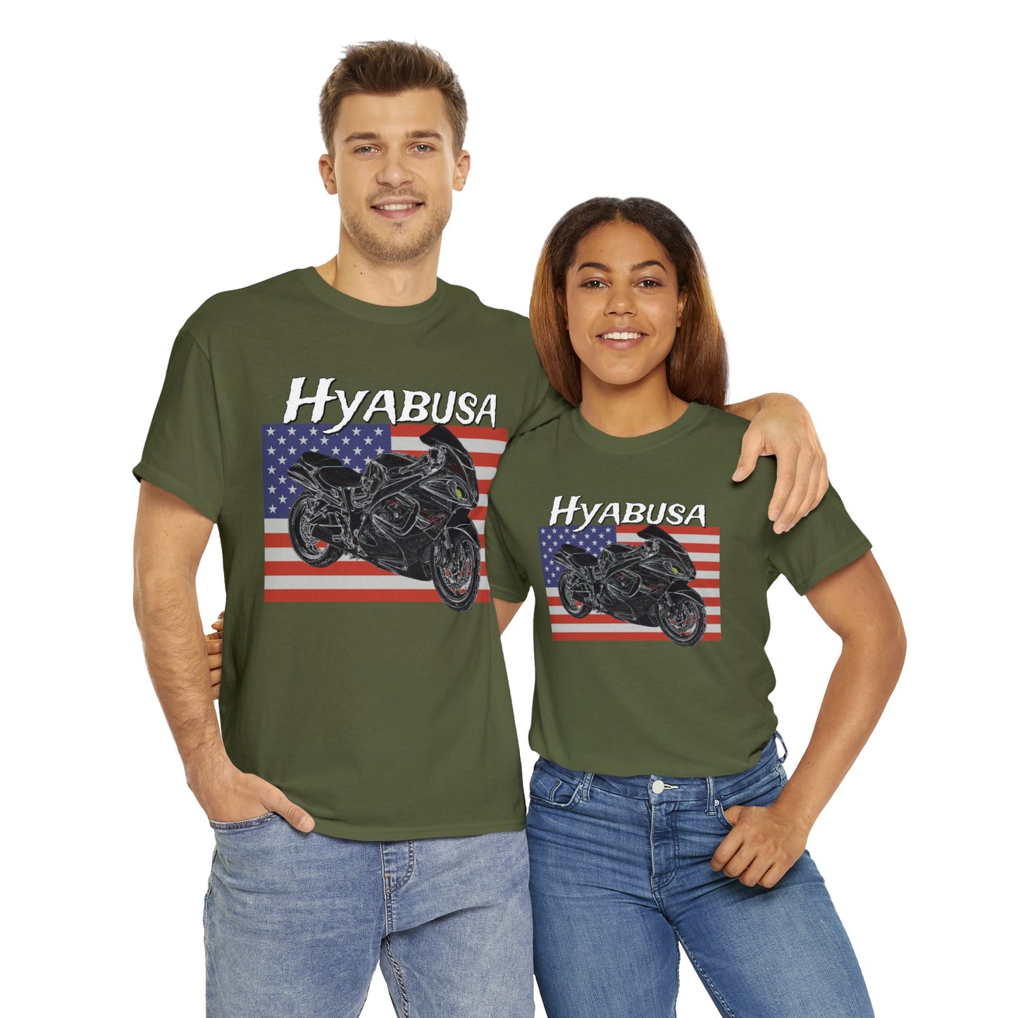 Hyabusa Motorcycle, Street Bike, Street Motorcycle Sport Bike Heavy Cotton Tee