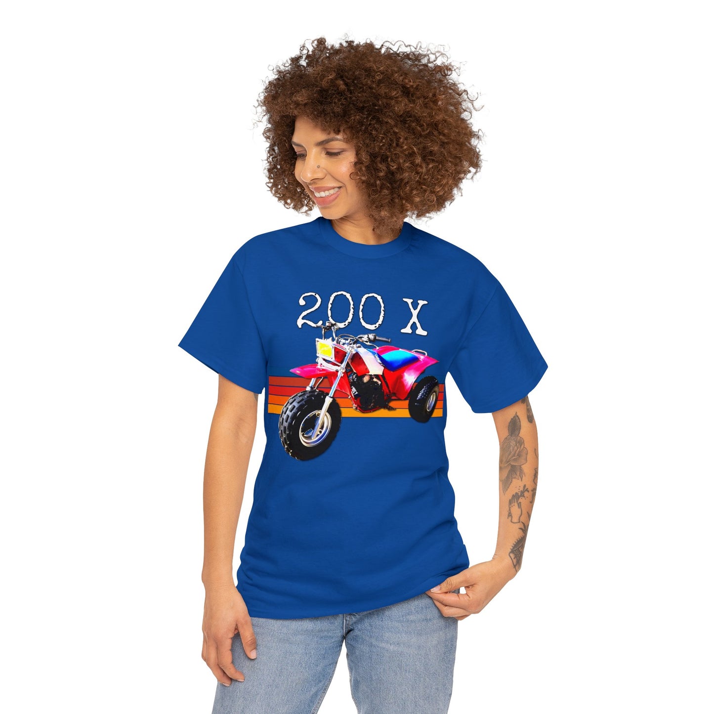 1985 Vintage Retro Three Wheeler ATV ATC 200x Heavy Cotton Tee