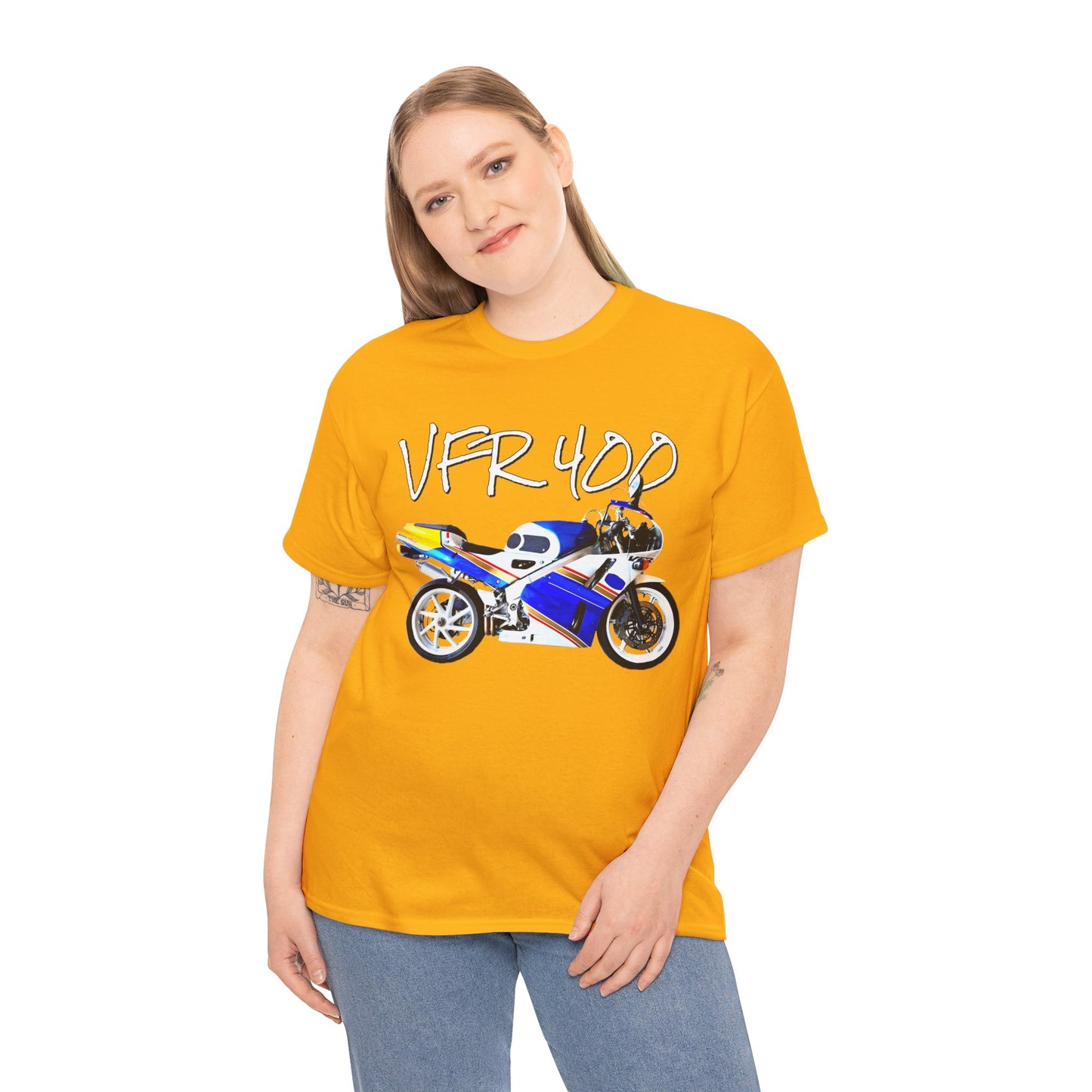 VFR 400 Motorcycle, Street Bike, Street Motorcycle, Sport Bike Heavy Cotton Tee