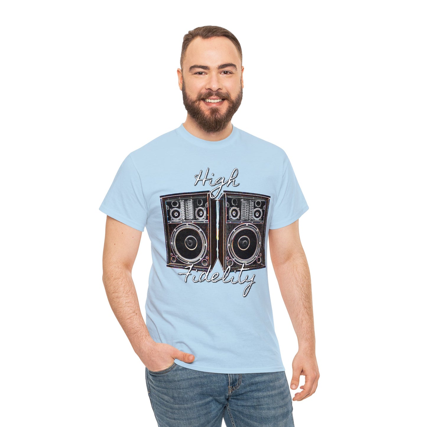 Audiophile, Vintage Stereo Speakers, High Fidelity, Lover of Music, Vintage Heavy Cotton Tee