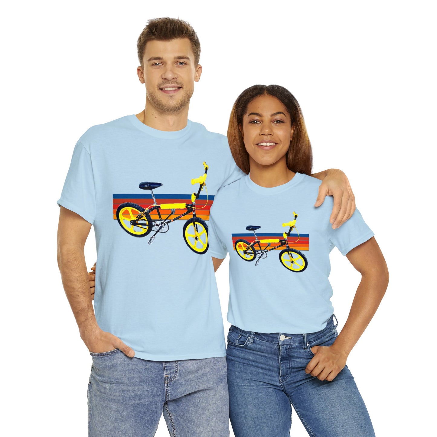 BMX, Old School Bike, Vintage BMX Bike, Retro Dirt Bicycle, 1980's Heavy Cotton Tee