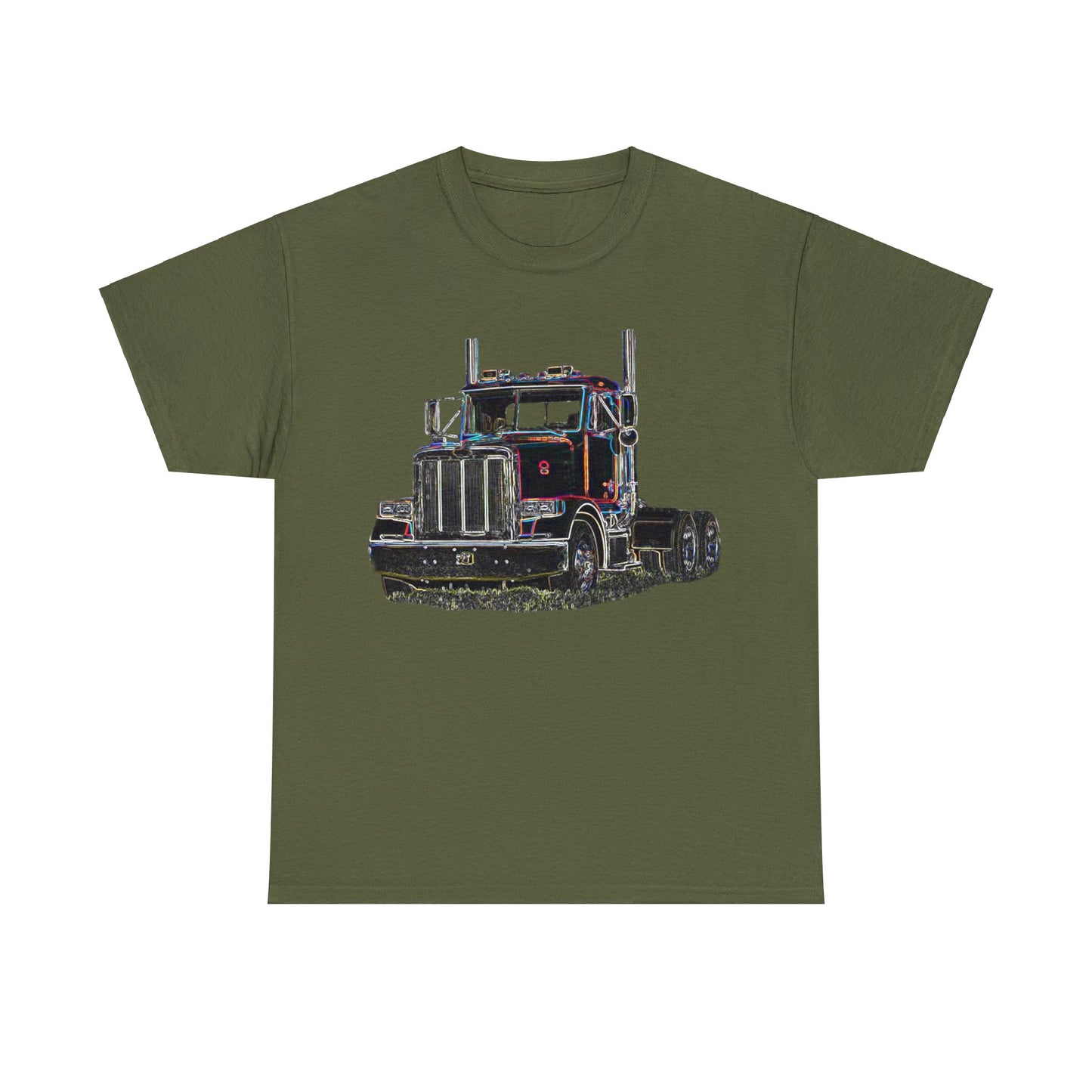 Pete Truck, Bobtail Truck, Trucker Gift, 18 Wheeler Heavy Cotton Tee