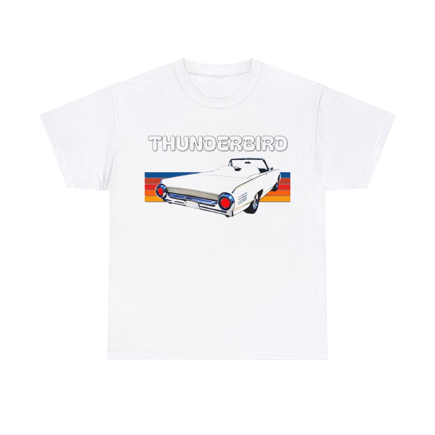 Thunderbird Vintage American Automobile, Antique American Car Heavy Cotton Tee