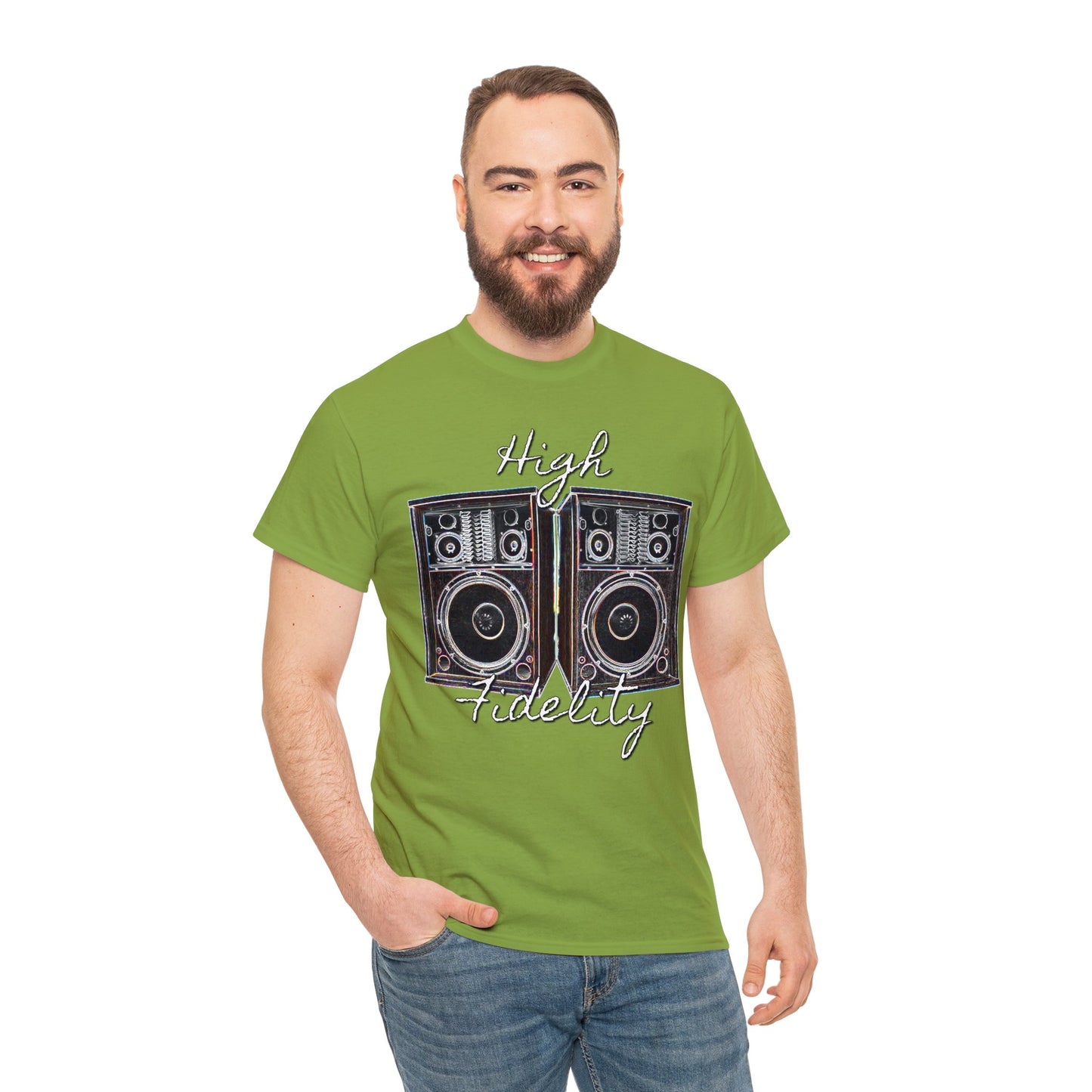 Audiophile, Vintage Stereo Speakers, High Fidelity, Lover of Music, Vintage Heavy Cotton Tee