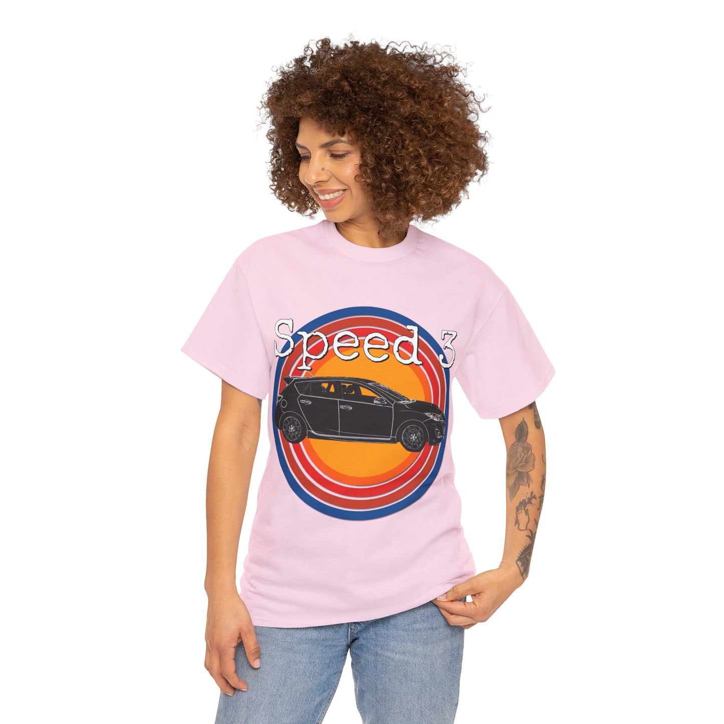 Speed 3 Hot Hatch Turbo Charged Car Subie Heavy Cotton Tee