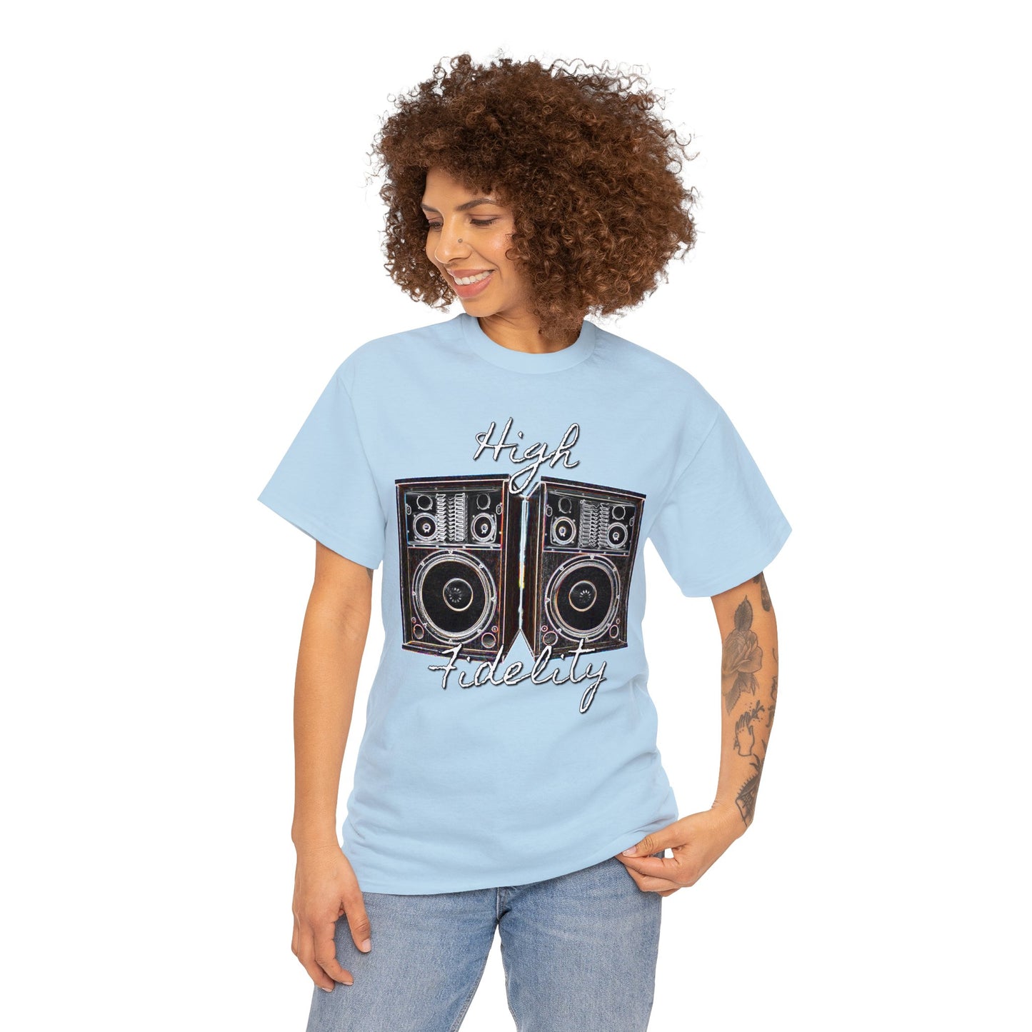 Audiophile, Vintage Stereo Speakers, High Fidelity, Lover of Music, Vintage Heavy Cotton Tee