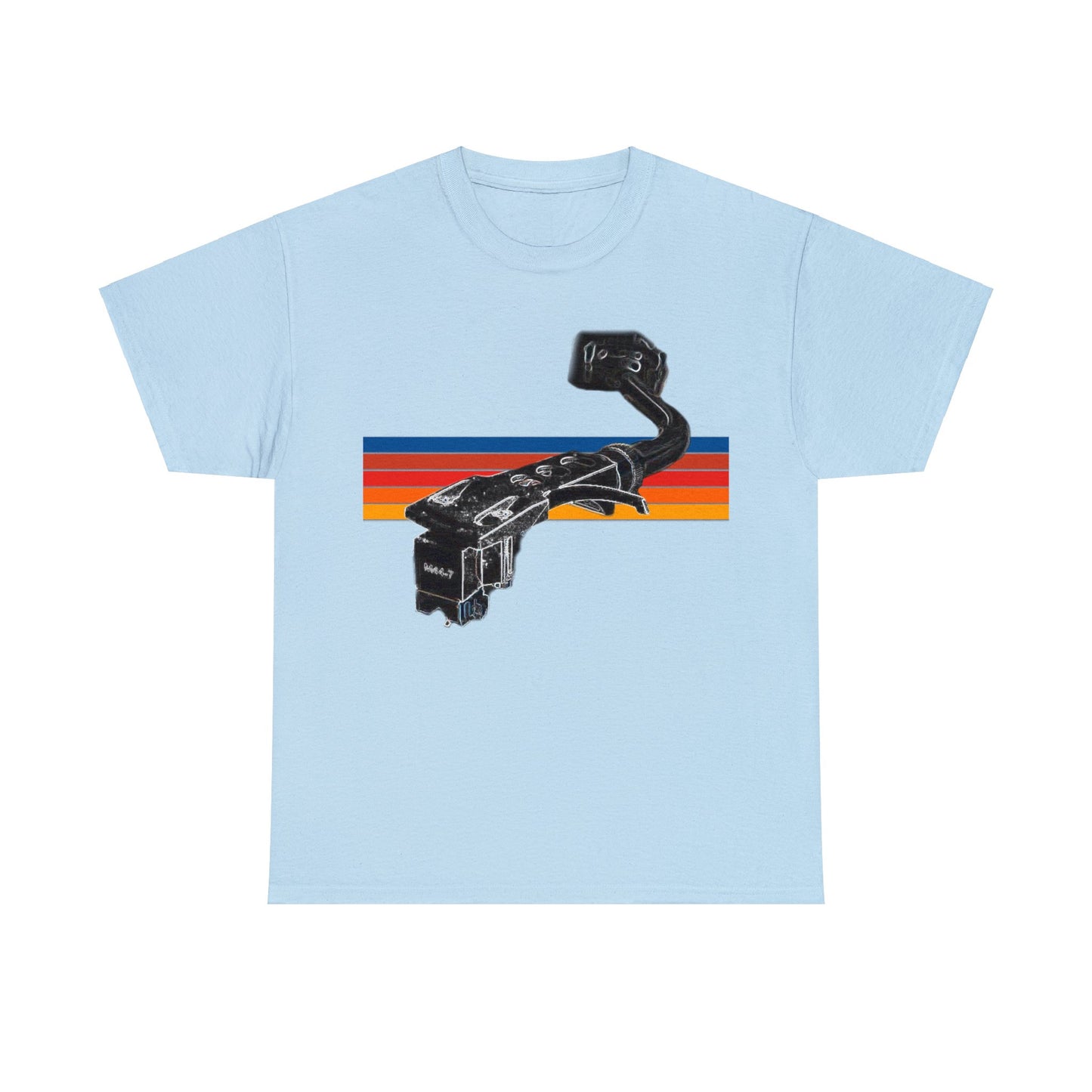 Turntable Arm, Put the Needle on the Record, DJ Turntable Heavy Cotton Tee