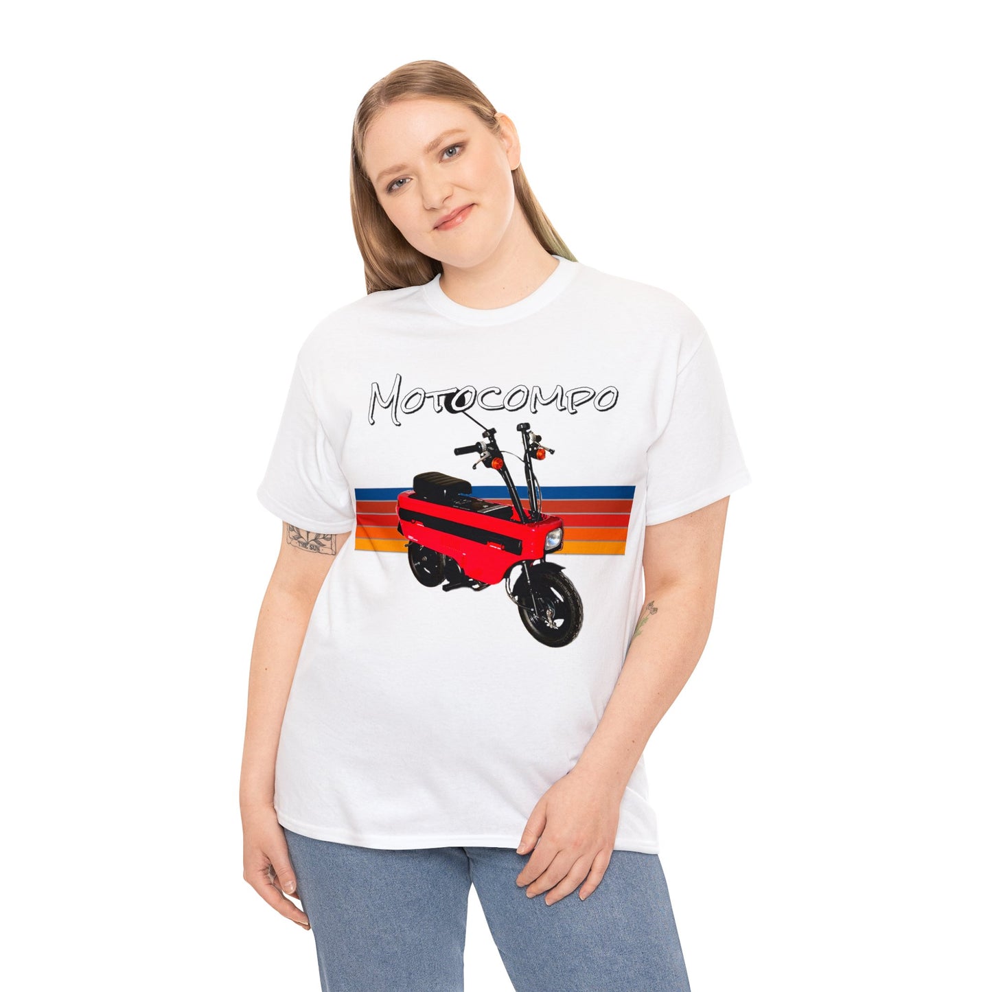 Motocompo Scooter Mini Bike Motorcycle Moped Heavy Cotton Tee