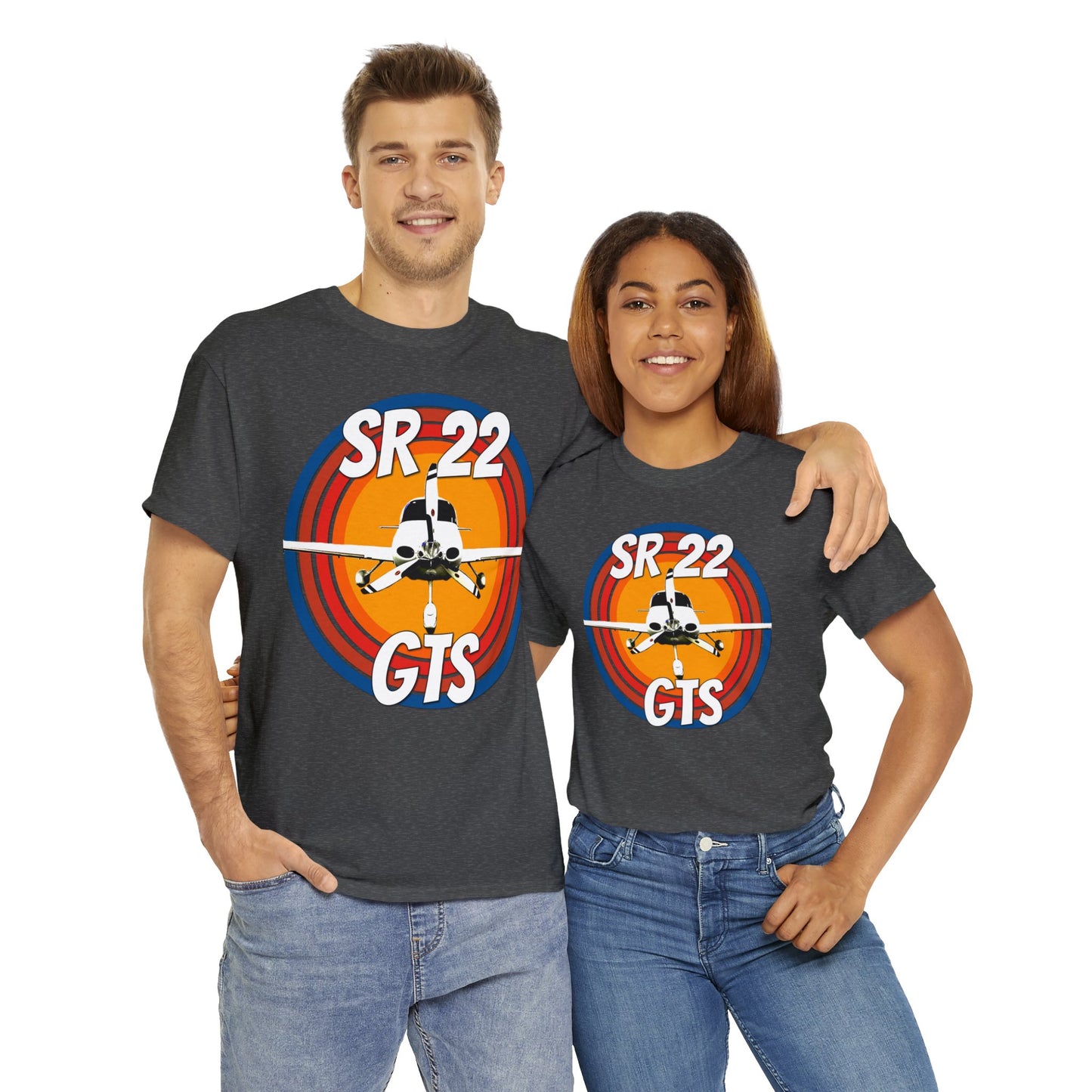 Private Airplane, Prop Plane, SR22 GTS Airplane Heavy Cotton Tee