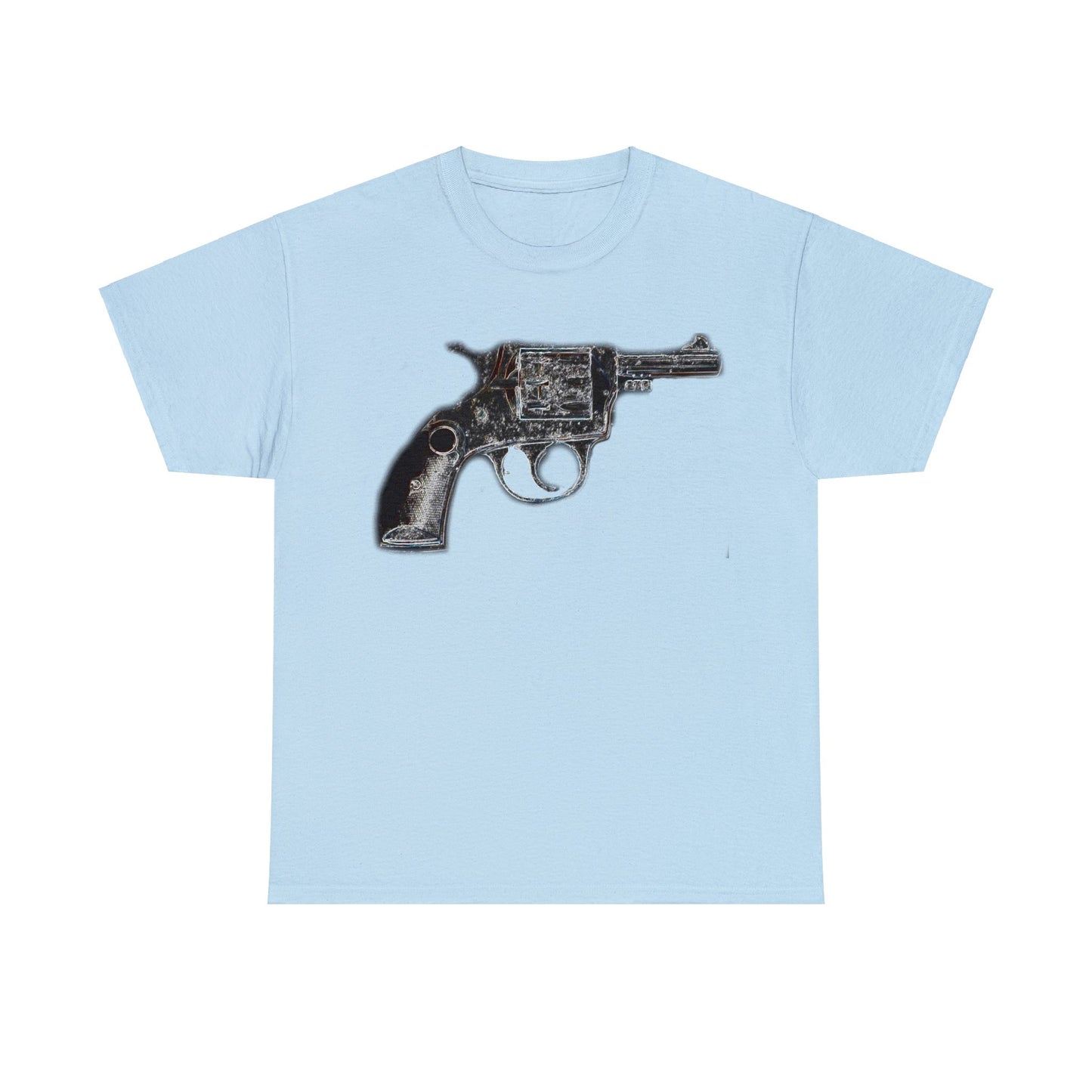 Vintage Pistol Revolver 22 Caliber Heavy Cotton Tee