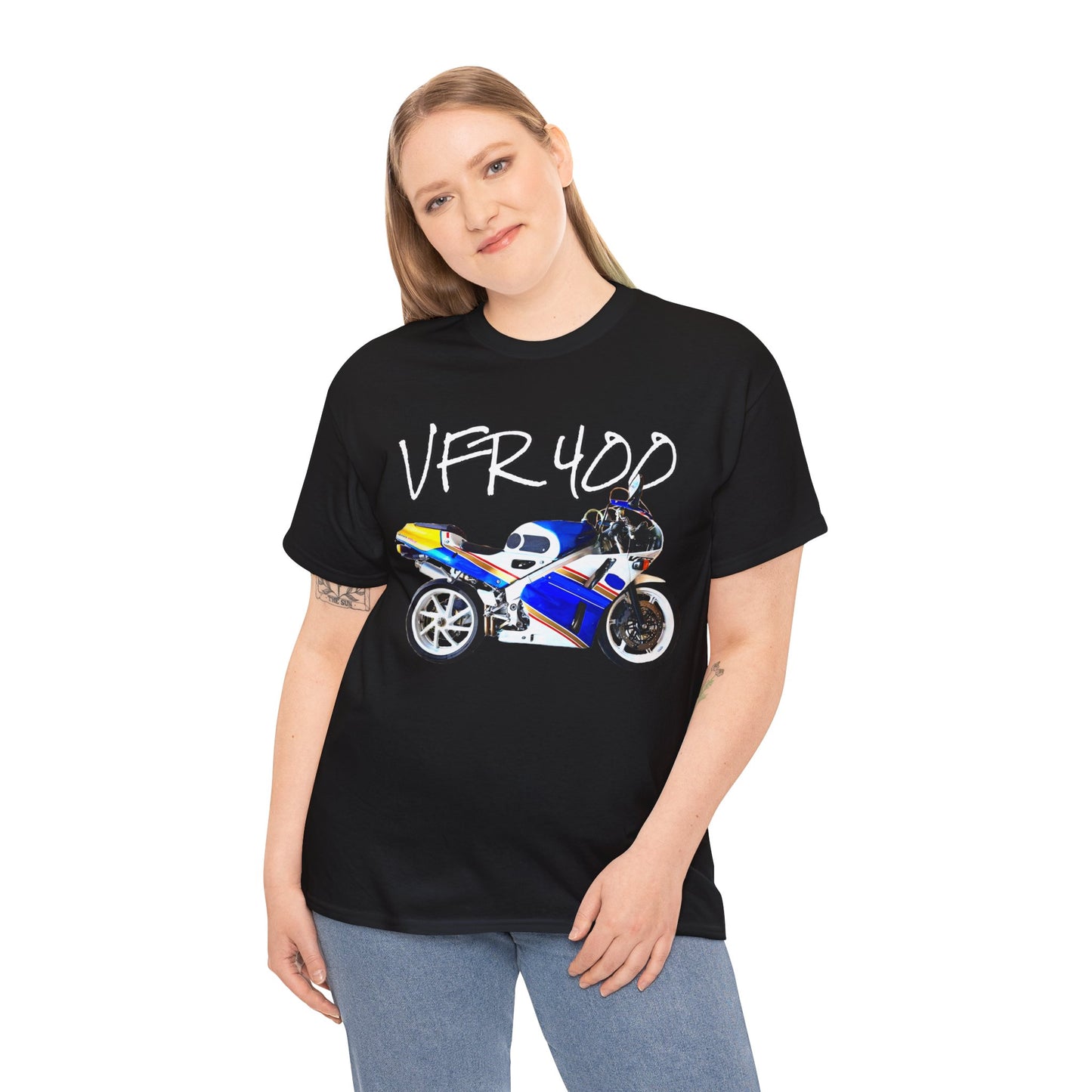 VFR 400 Motorcycle, Street Bike, Street Motorcycle, Sport Bike Heavy Cotton Tee