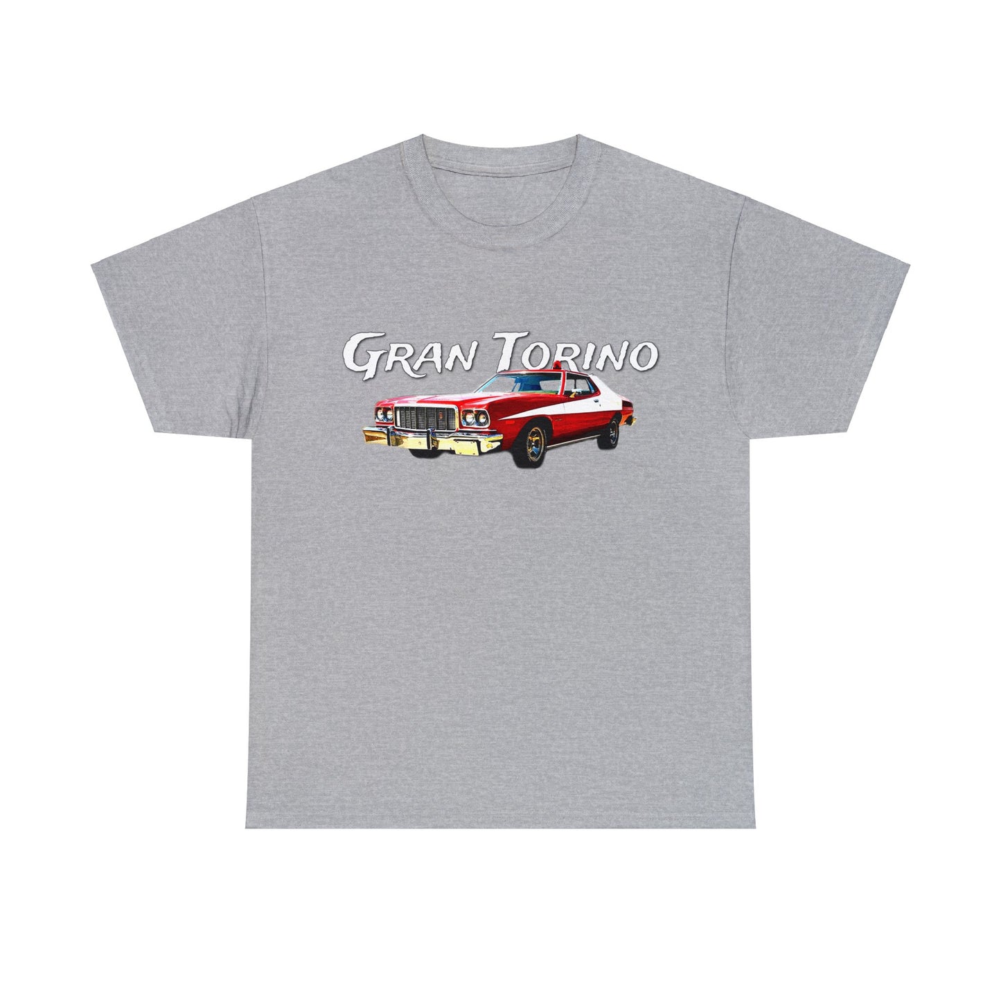 Gran Torino, Vintage Car, Retro Automobile, American Antique Car Heavy Cotton Tee