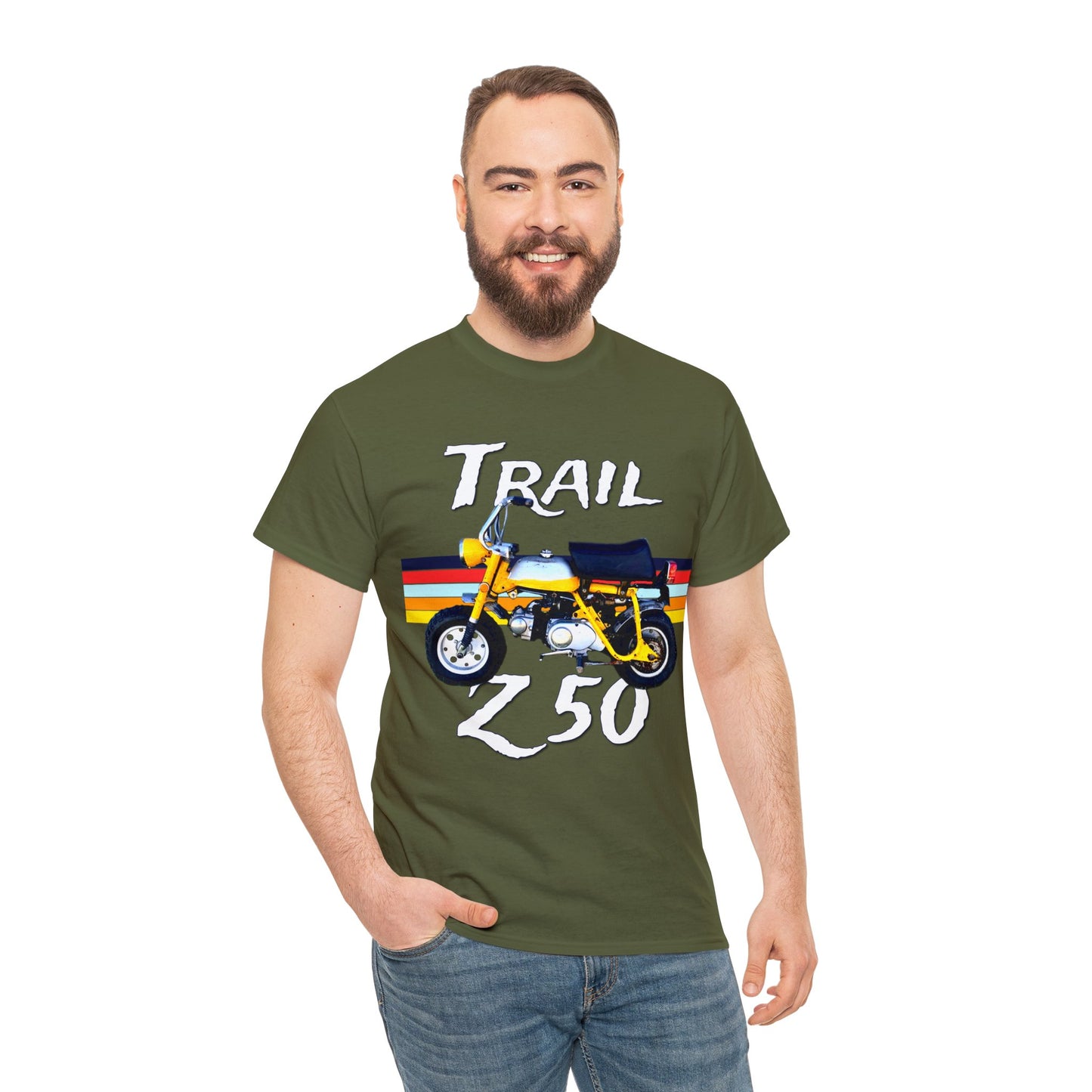 Trail Z 50 Vintage Mini Bike Monkey Motorcycle Heavy Cotton Tee