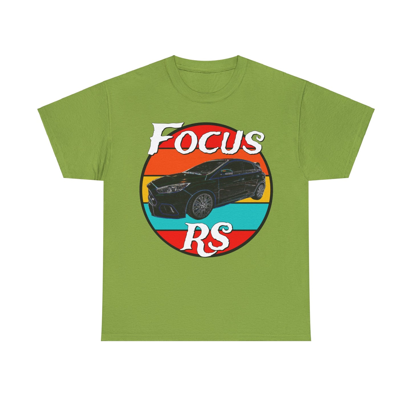 Focus RS Hot Hatch Turbo Charged Hatchback Sports Car Heavy Cotton Tee