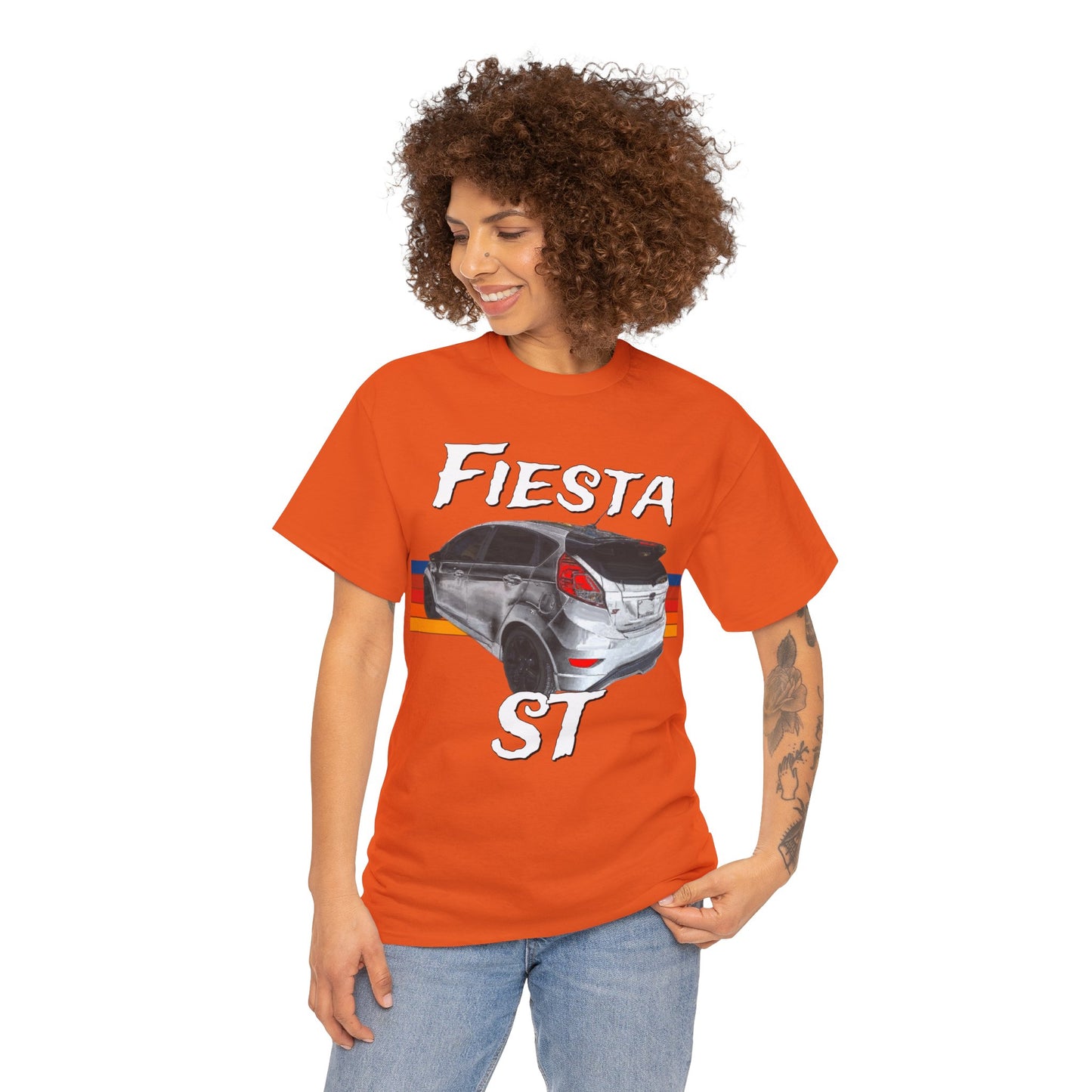 Fiesta ST Hot Hatch Turbo Charged Hatchback Sports Car Heavy Cotton Tee