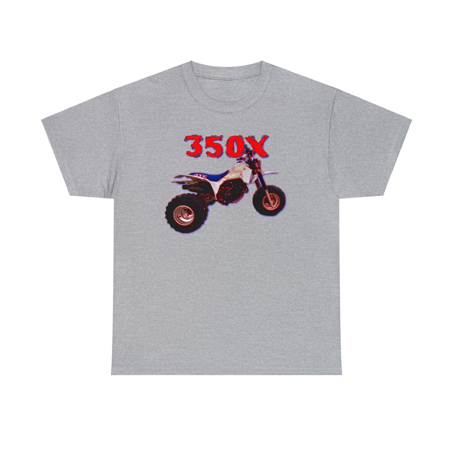 350X Three Wheeler, Vintage 3 Wheeler, Retro ATC, All Terrain Vehicle Heavy Cotton Tee