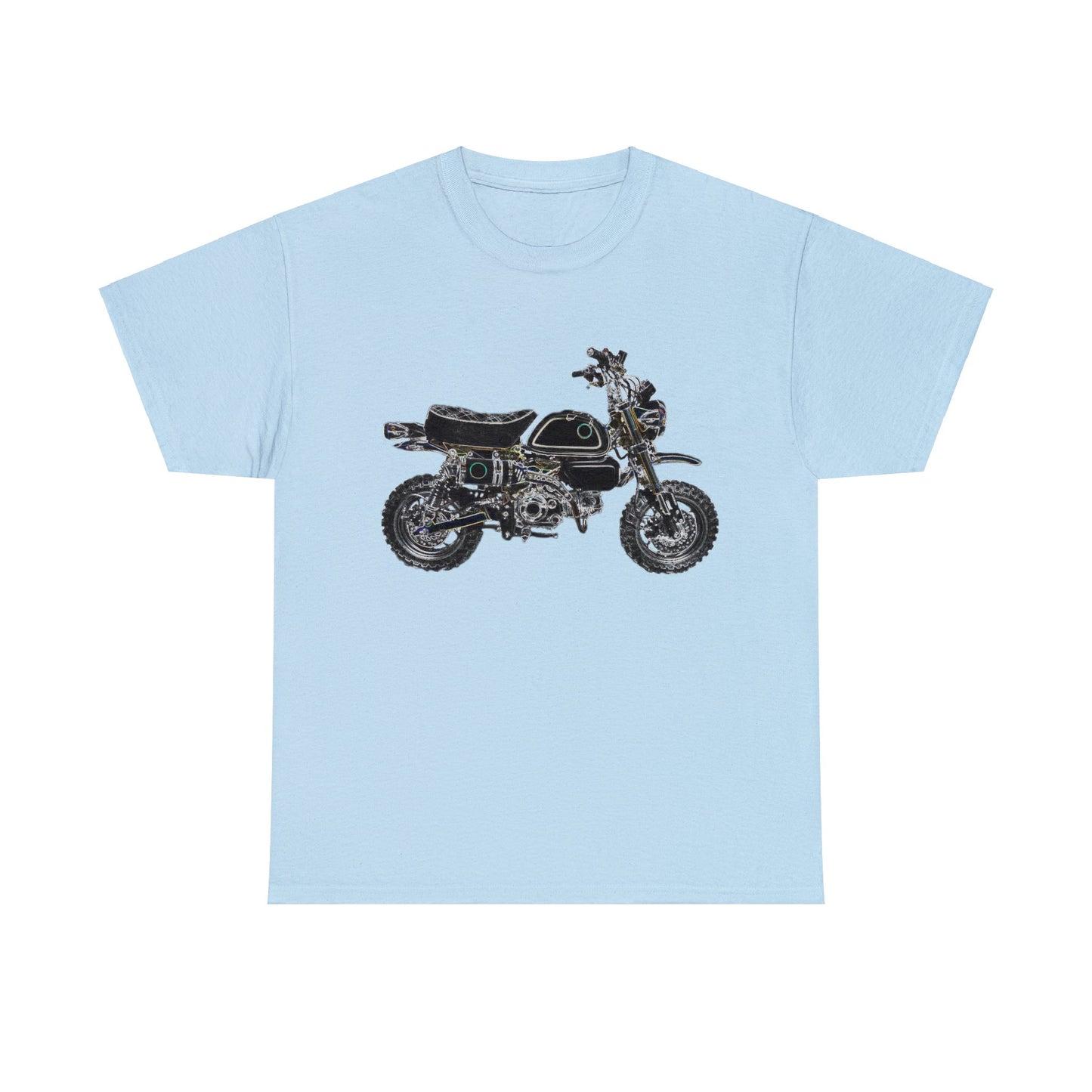 125Z Monkey Motorcycle, Mini Bike, Motocross, Off Road Heavy Cotton Tee