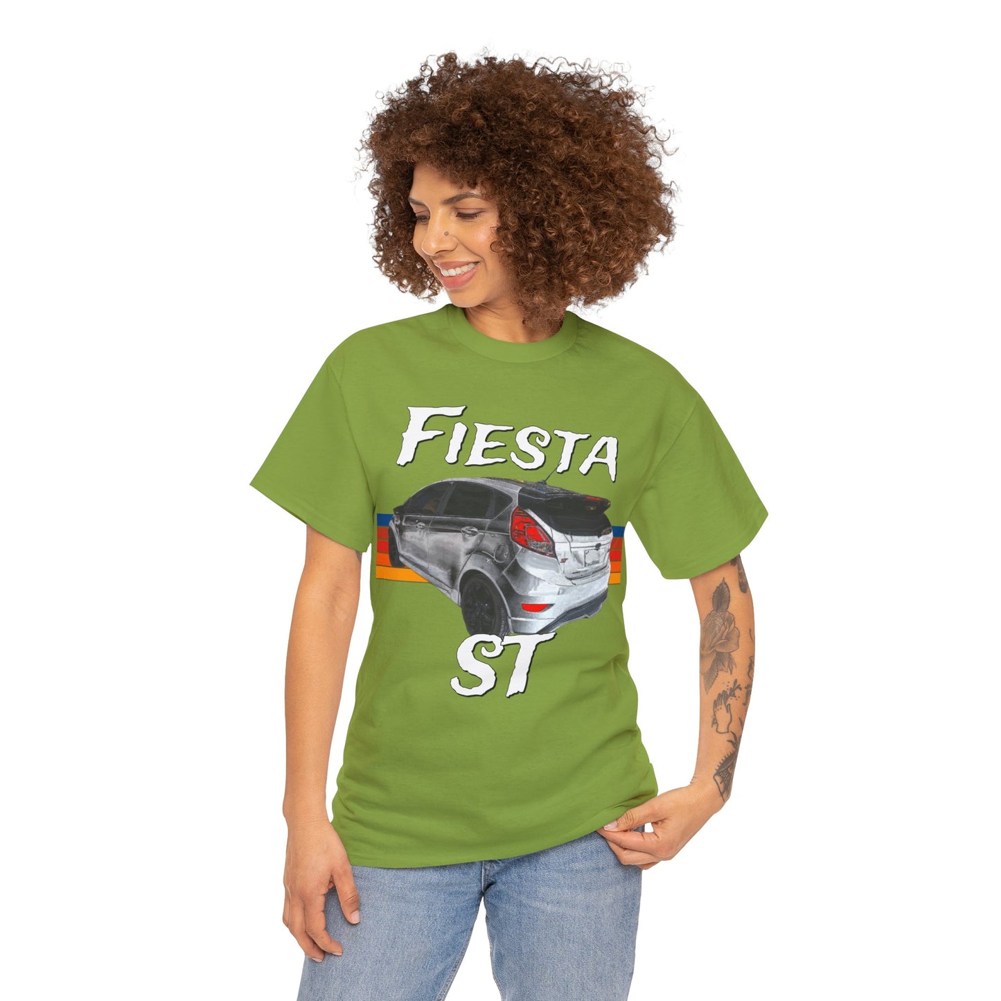 Fiesta ST Hot Hatch Turbo Charged Hatchback Sports Car Heavy Cotton Tee