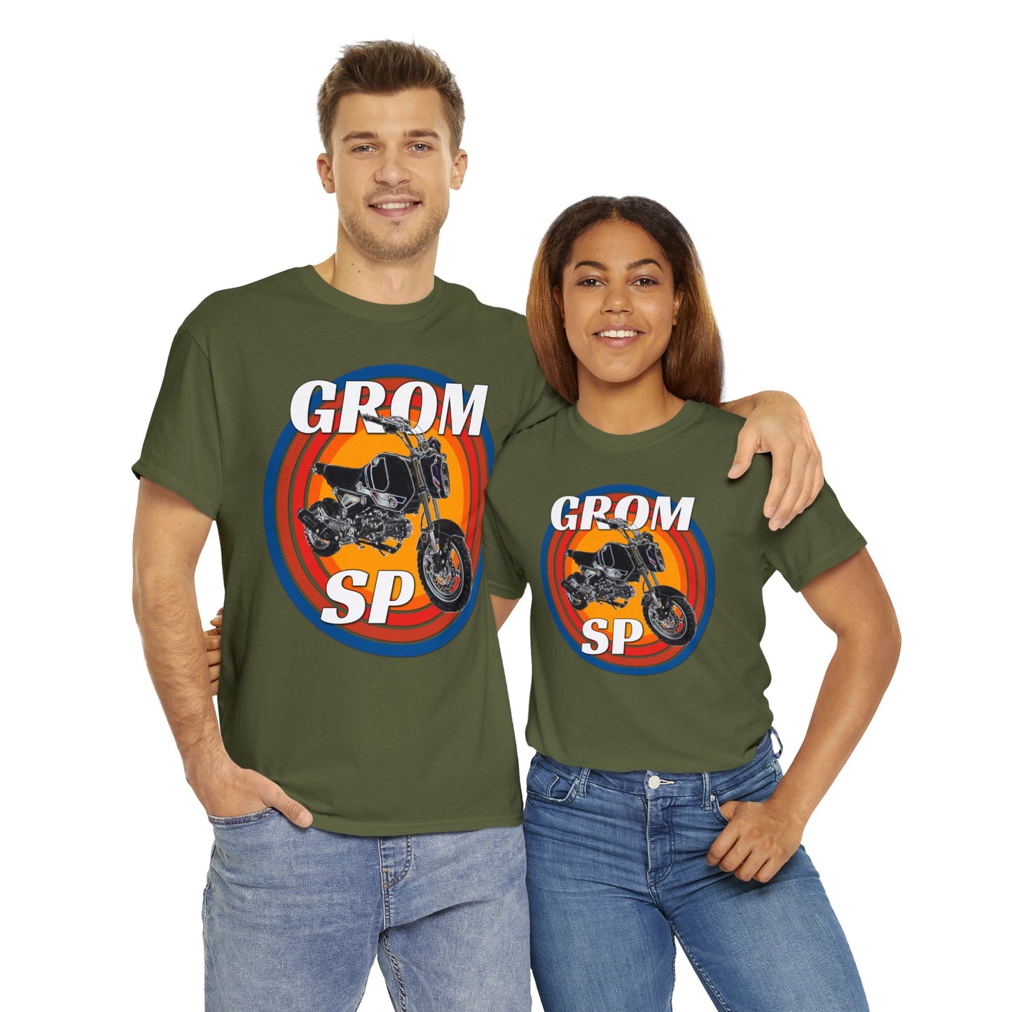 Grom SP Motorcycle Minibike Motocross Motor Bike Heavy Cotton Tee