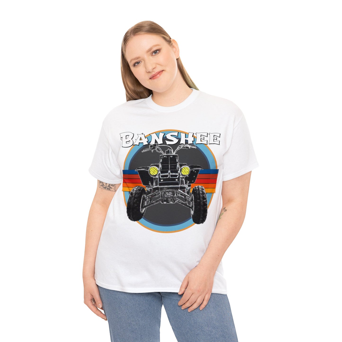 Banshee Quad ATV, Banshee Four Wheeler, Quad Bike Heavy Cotton Tee